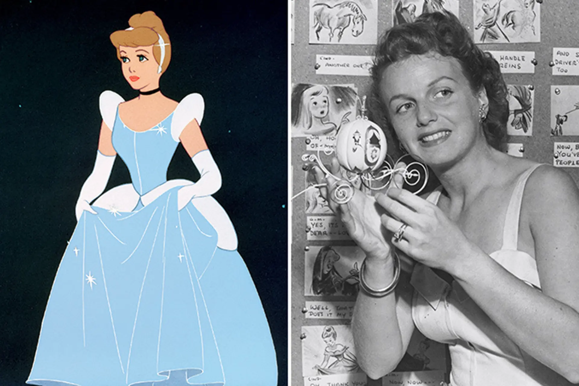 Cinderella: Ilene Woods Ilene Woods lucked into the role of Cinderella by singing “Bibbidi-Bobbidi-Boo,” “A Dream Is a Wish Your Heart Makes,” and “So This Is Love” for her songwriter friends Mack David and Jerry Livingston. Walt Disney heard her recordings and hired her to be the voice of Cinderella. Woods would be honored as a part of the Disney Legends in 2003.