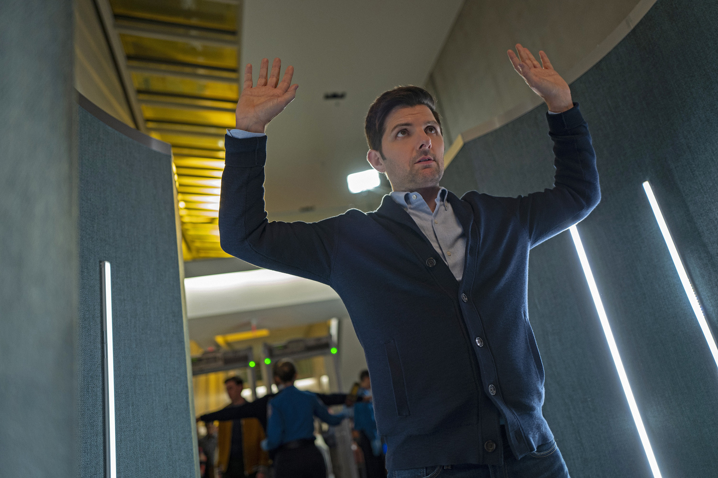 Adam Scott’s journalist struggles to discern what’s real and what’s not