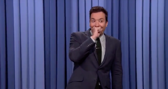 Jimmy Fallon during 'The Tonight Show' on Dec. 10, 2015.
