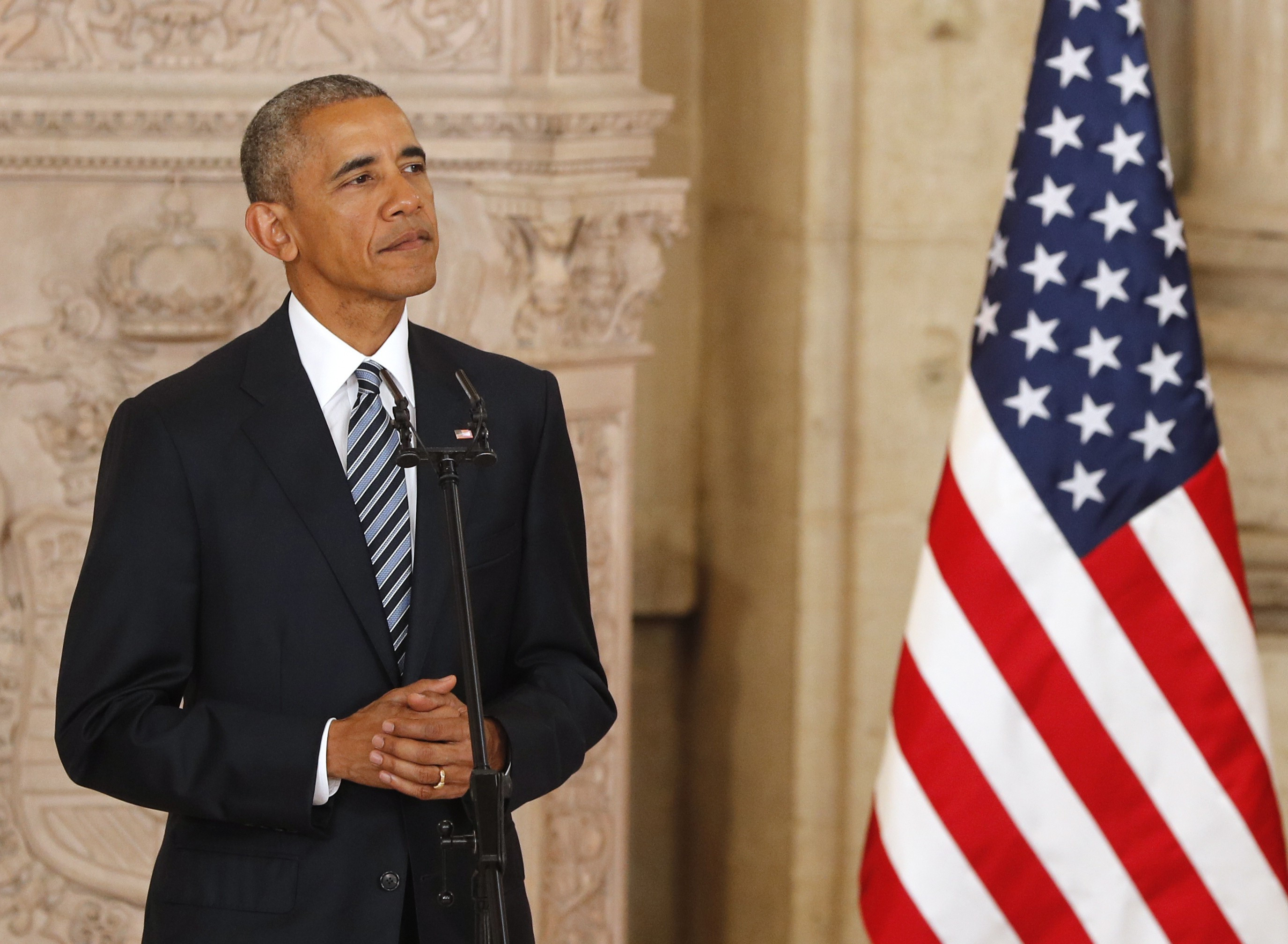 US president Barack Obama visits Spain