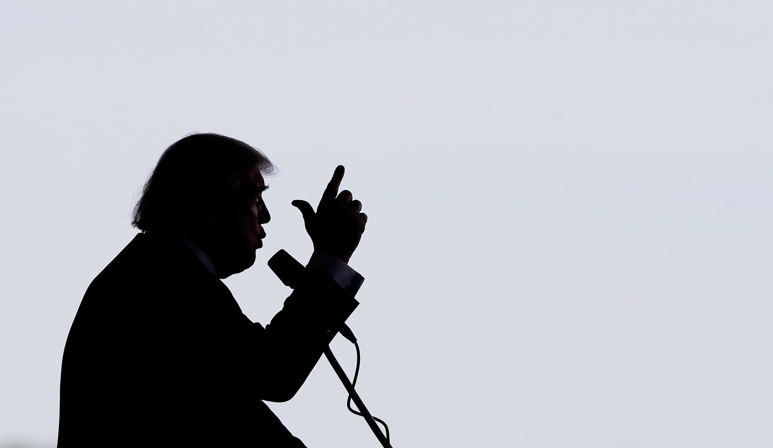 Republican presidential candidate Donald Trump speaks during a rally, Friday, May 6, 2016, in Omaha, Neb. (AP Photo/Charlie Neibergall)
