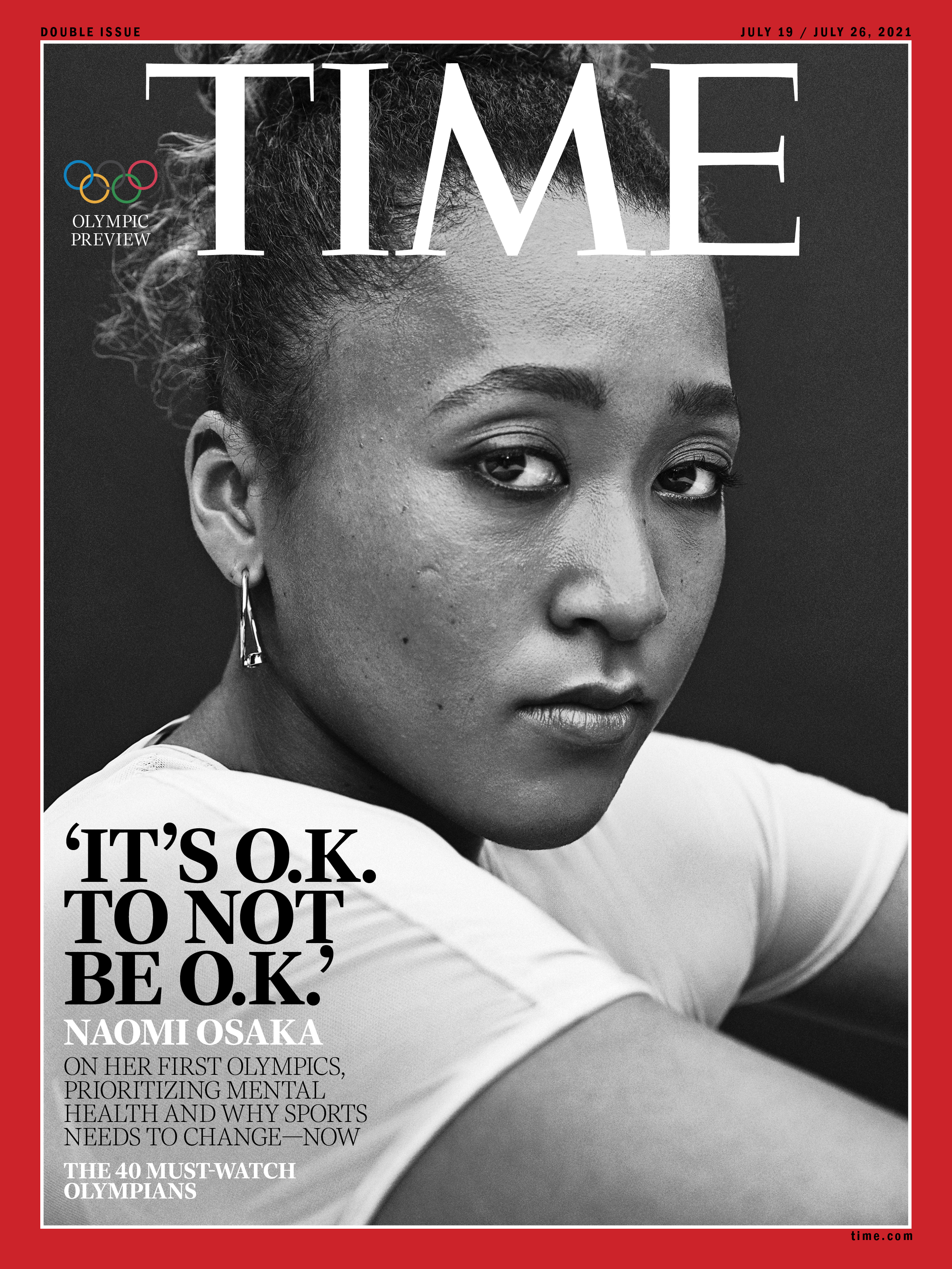 Naomi Osaka Olympics Time Magazine cover