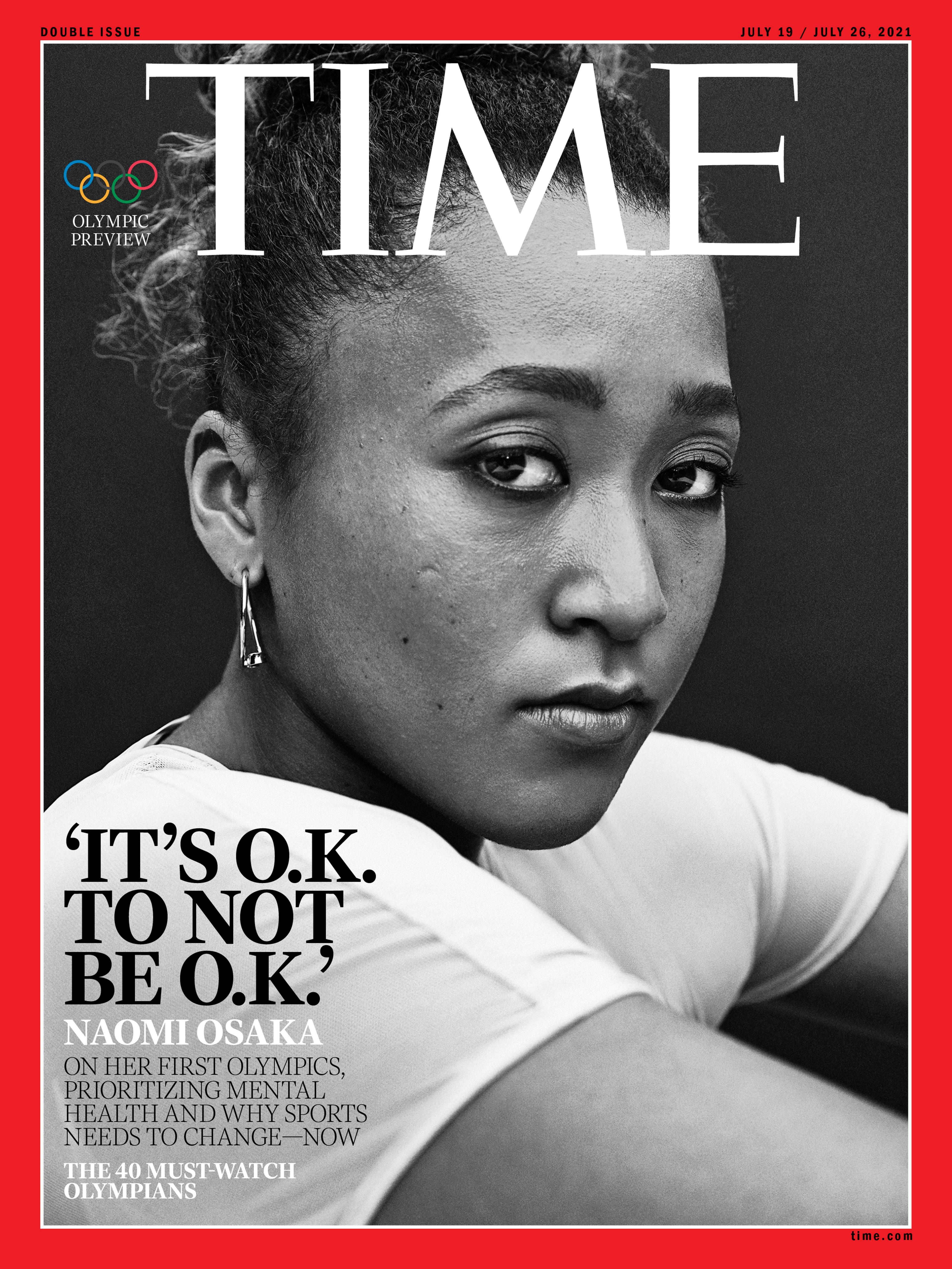 Naomi Osaka Olympics Time Magazine cover
