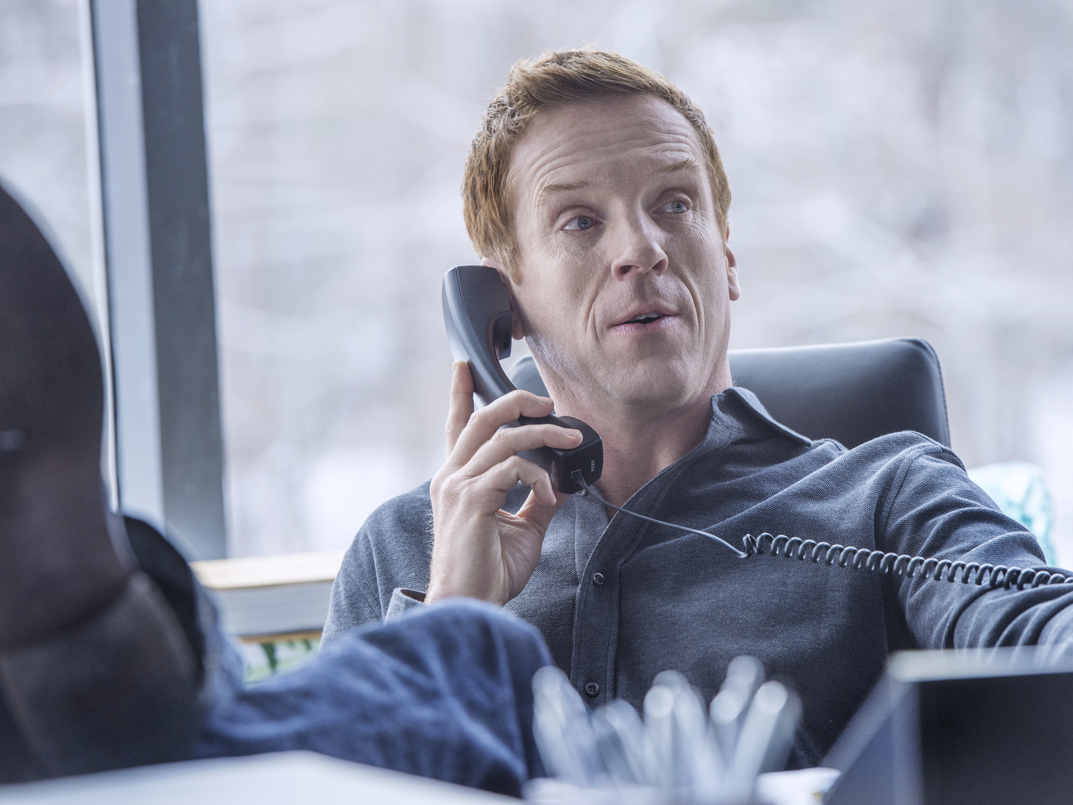 Damian Lewis as Bobby "Axe" Axelrod in Billions (Season 1, Episode 1). - Photo:  JoJo Whilden/SHOWTIME - Photo ID:  Billions_101_3291.R