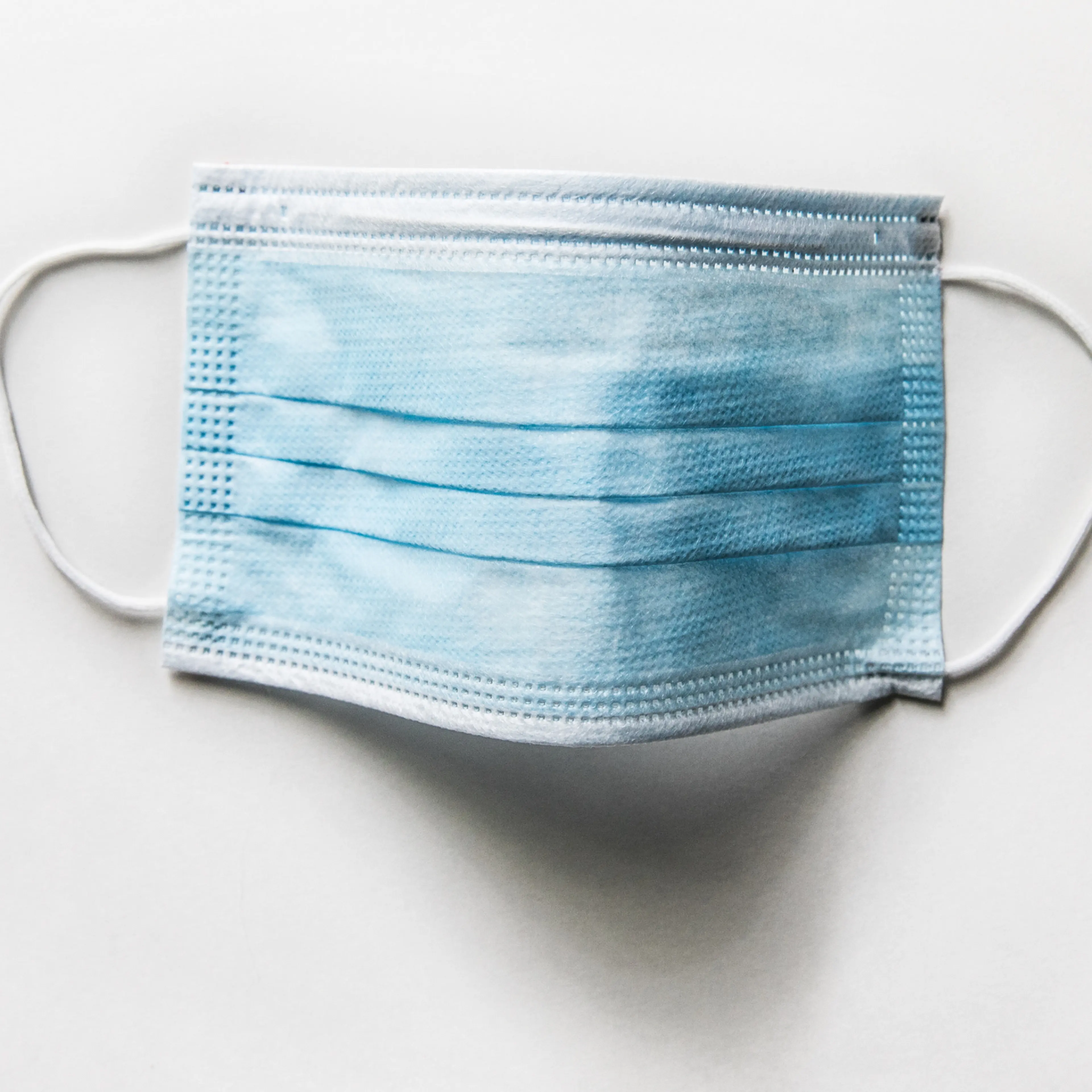 Surgical mask on white background