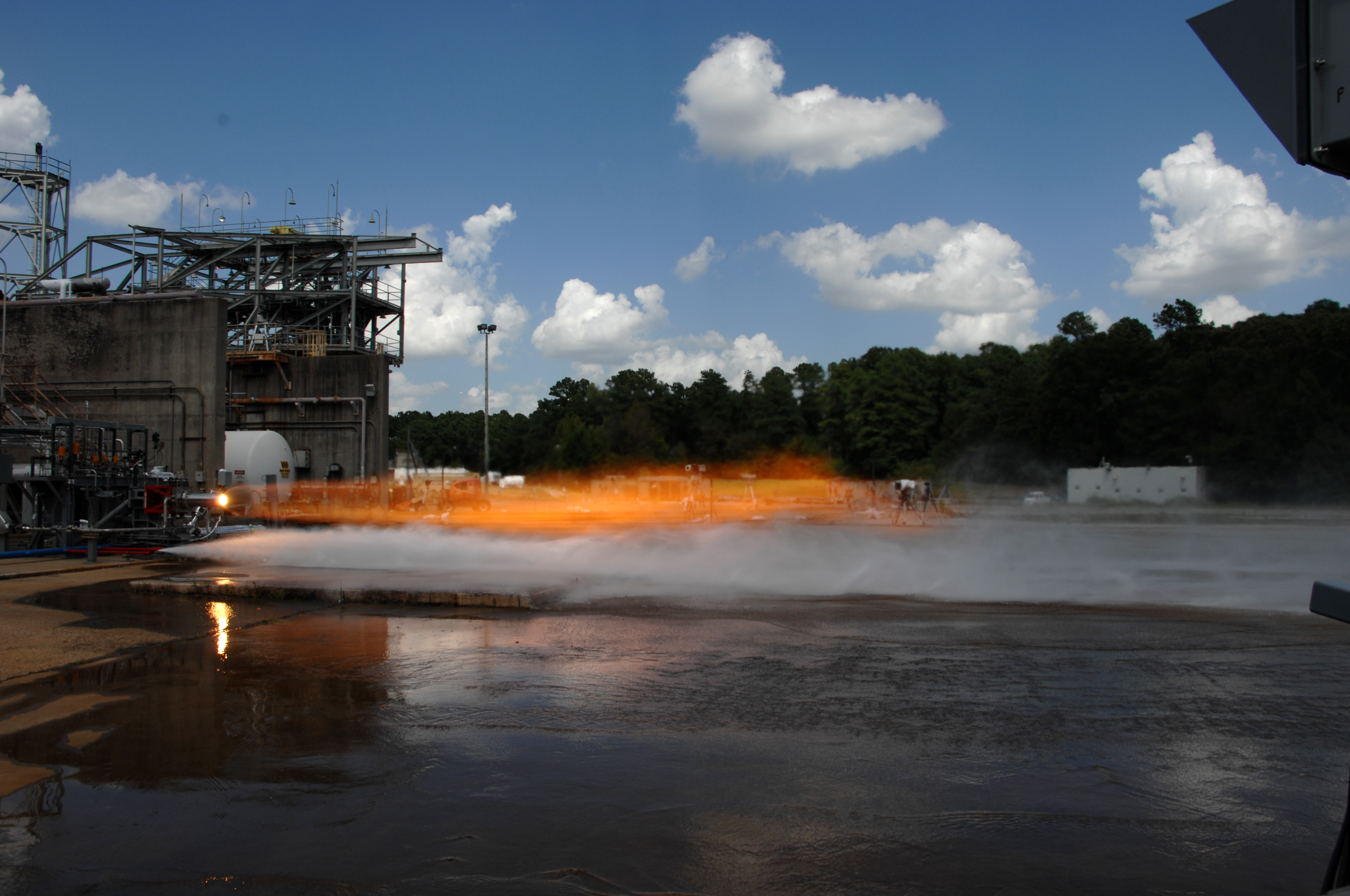 Engineers just completed hot-fire testing with two 3-D printed rocket injectors