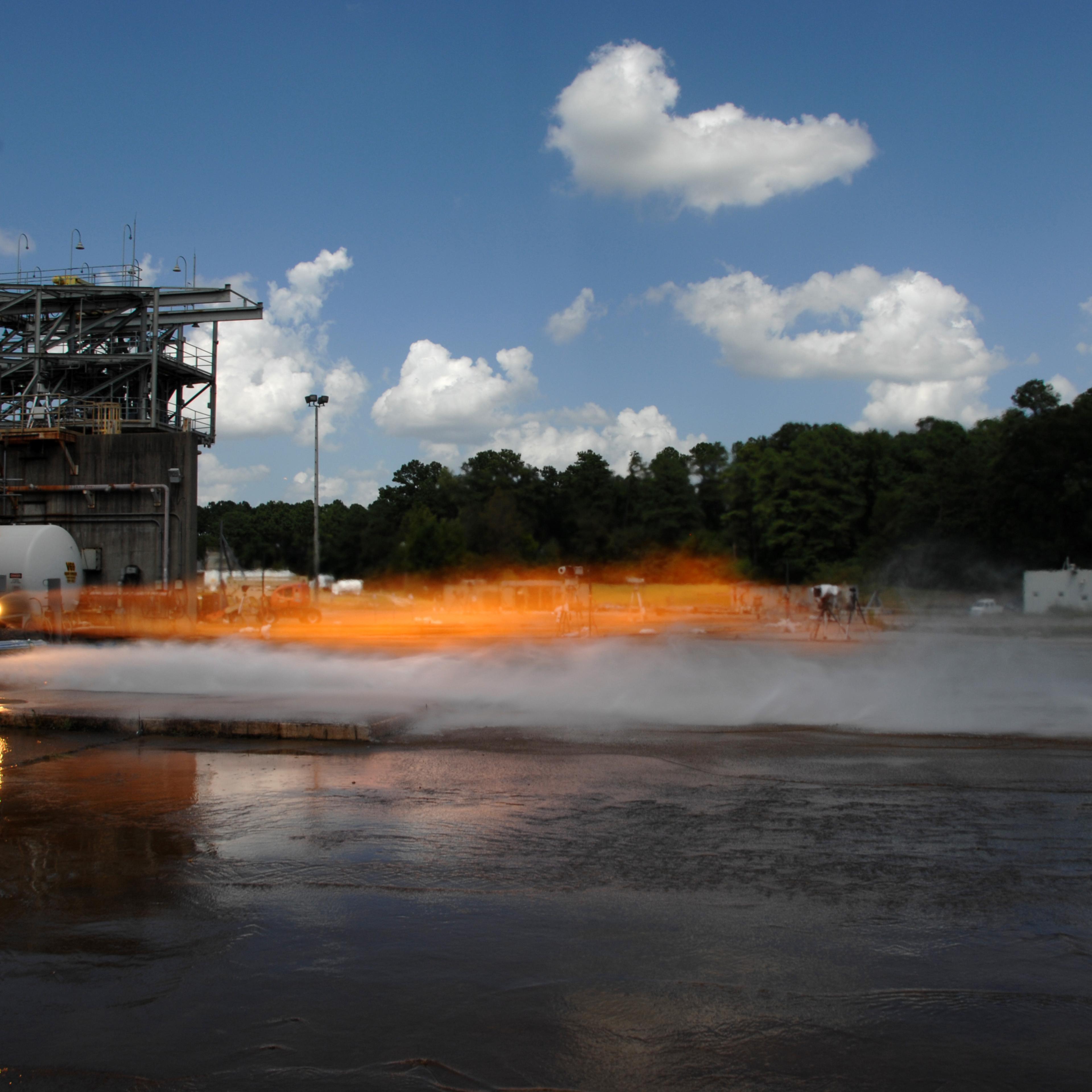 Engineers just completed hot-fire testing with two 3-D printed rocket injectors