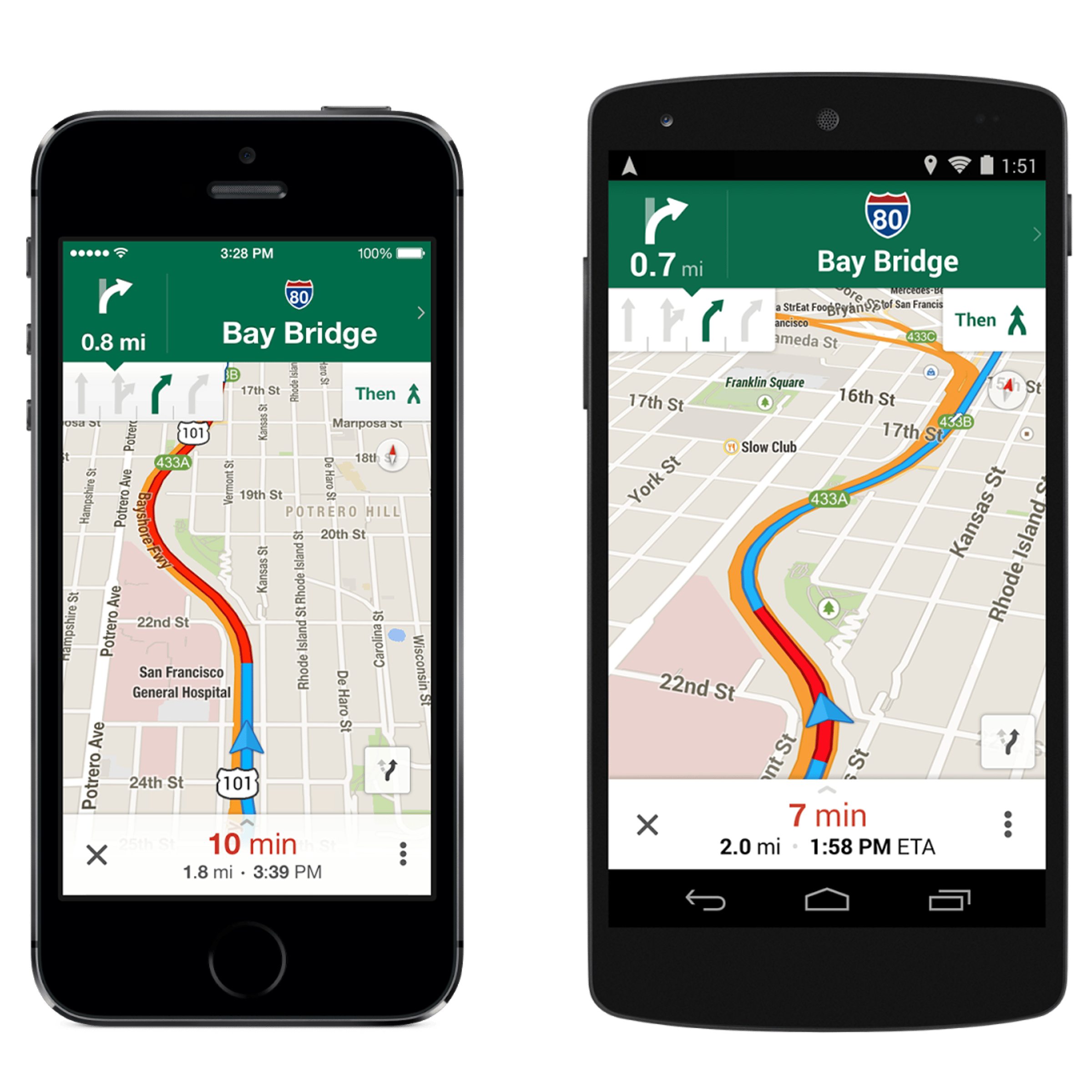 Navigation with Lane Guidance