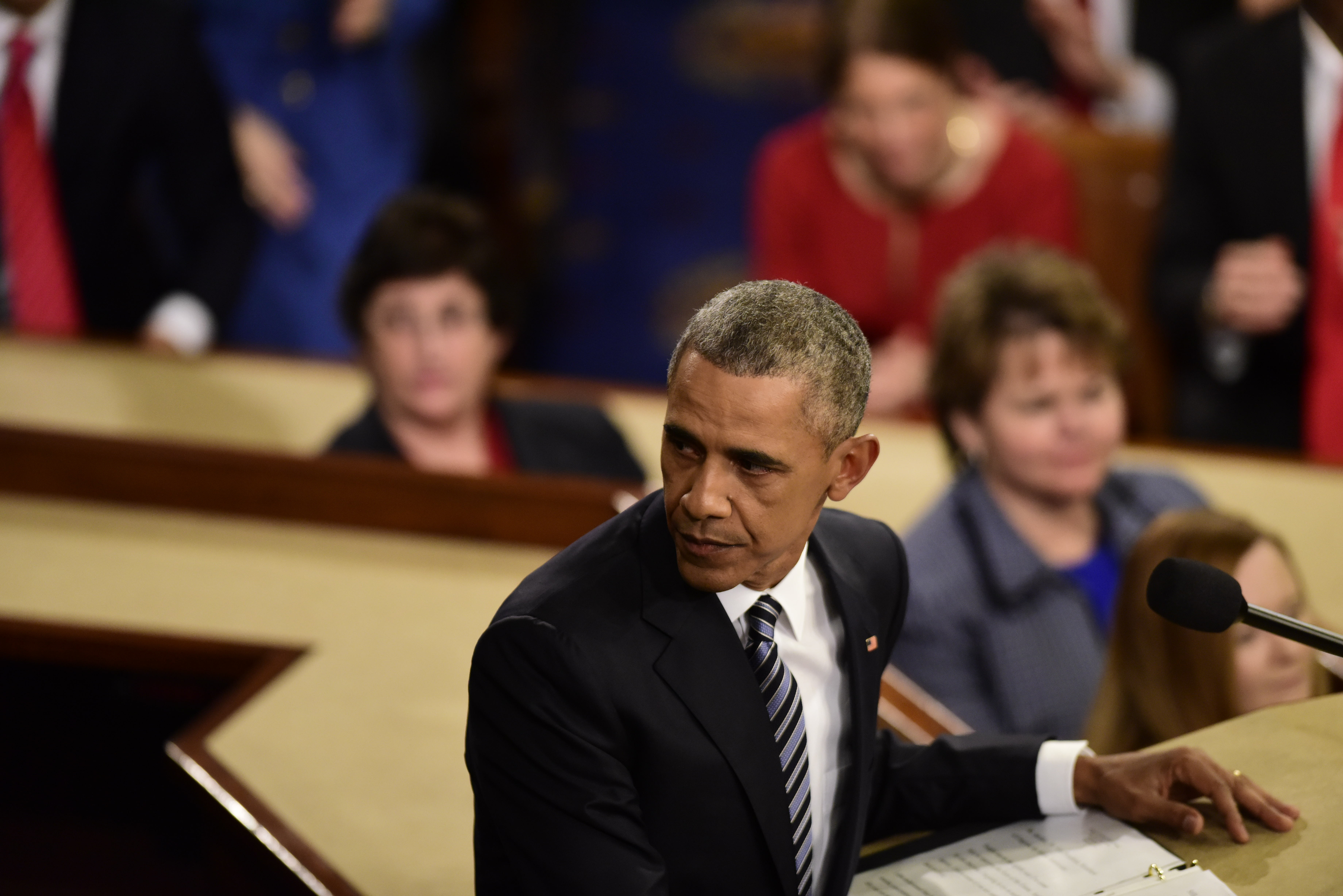 President Barack Obama Delivers His State Of The Union Address