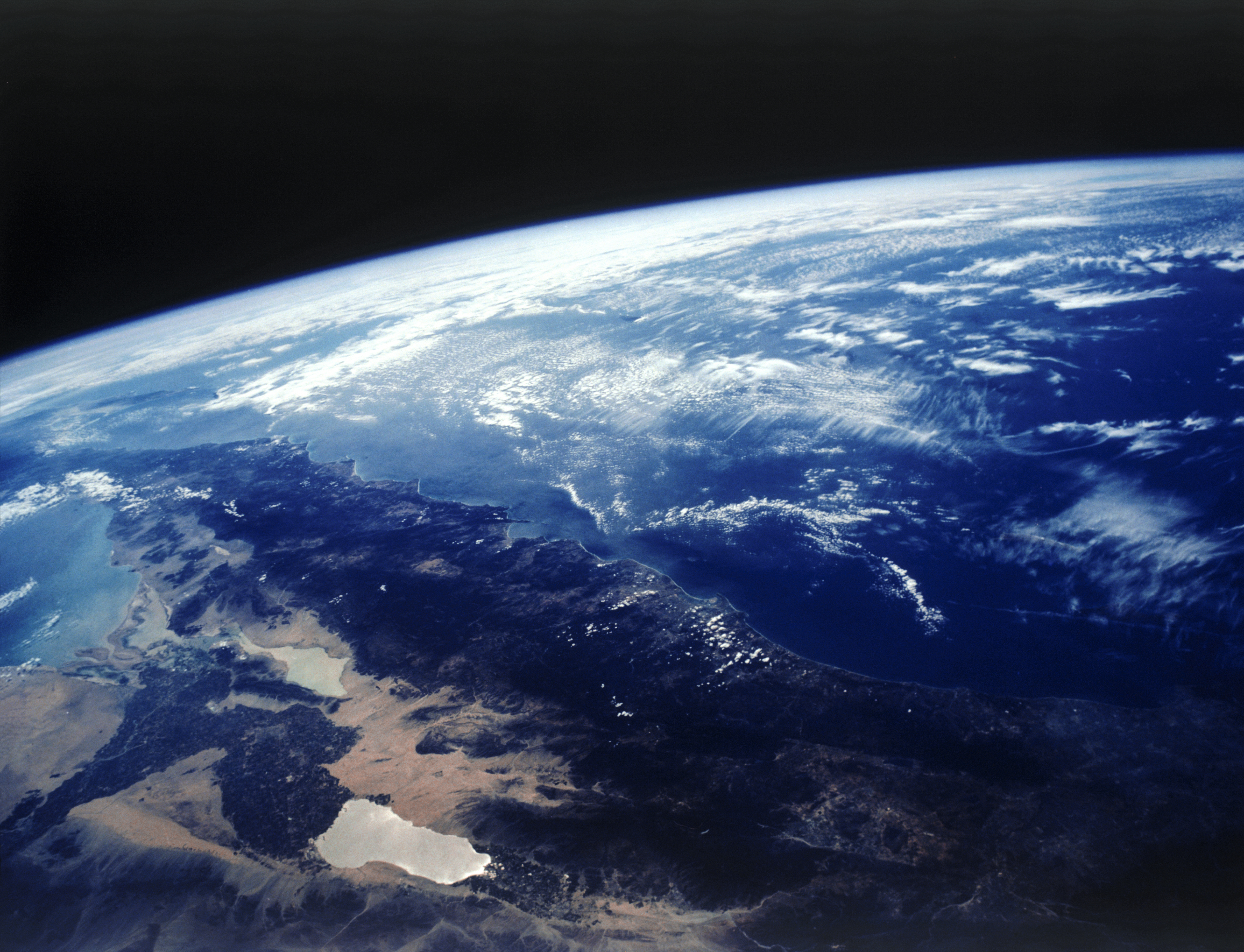 Satellite image of California