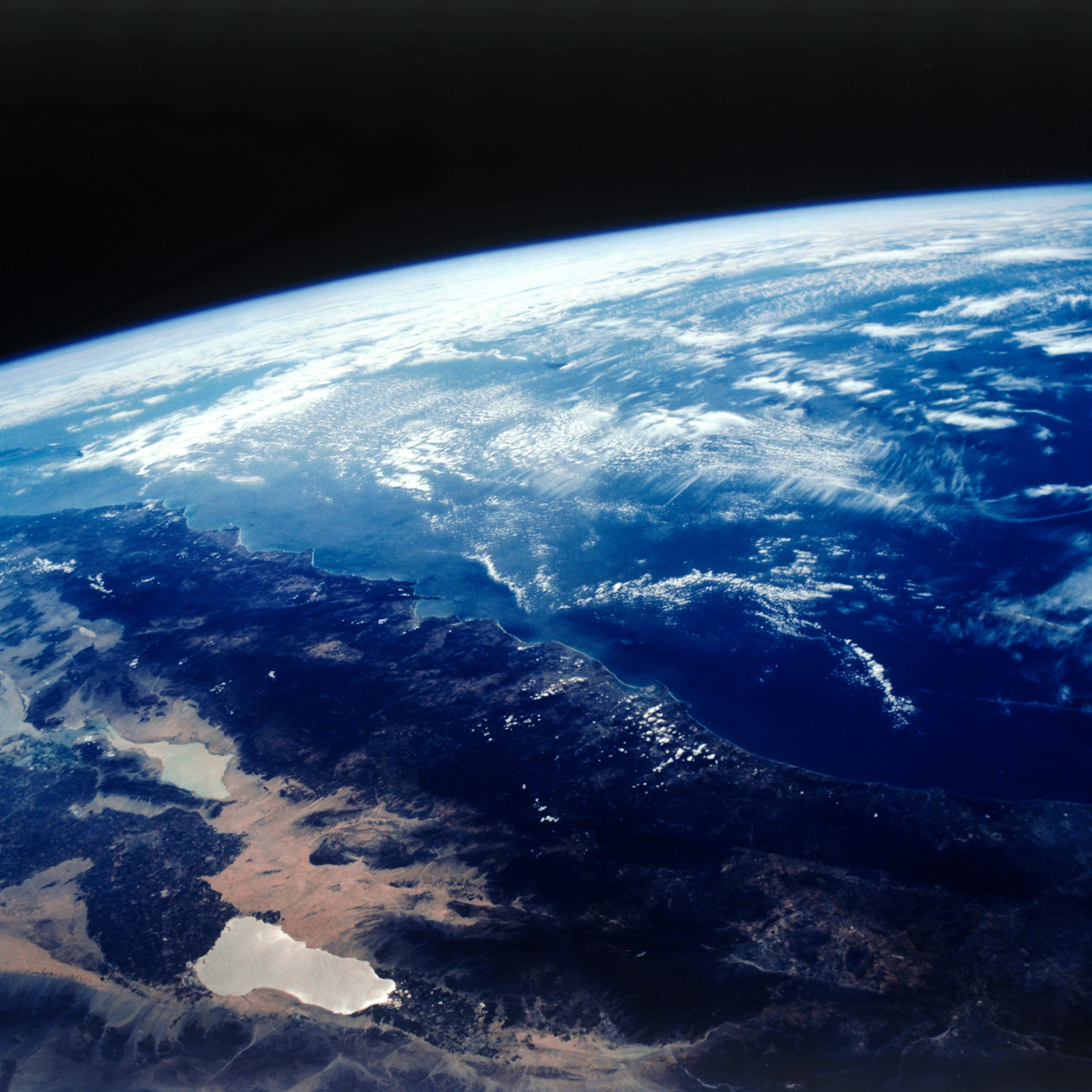 Satellite image of California