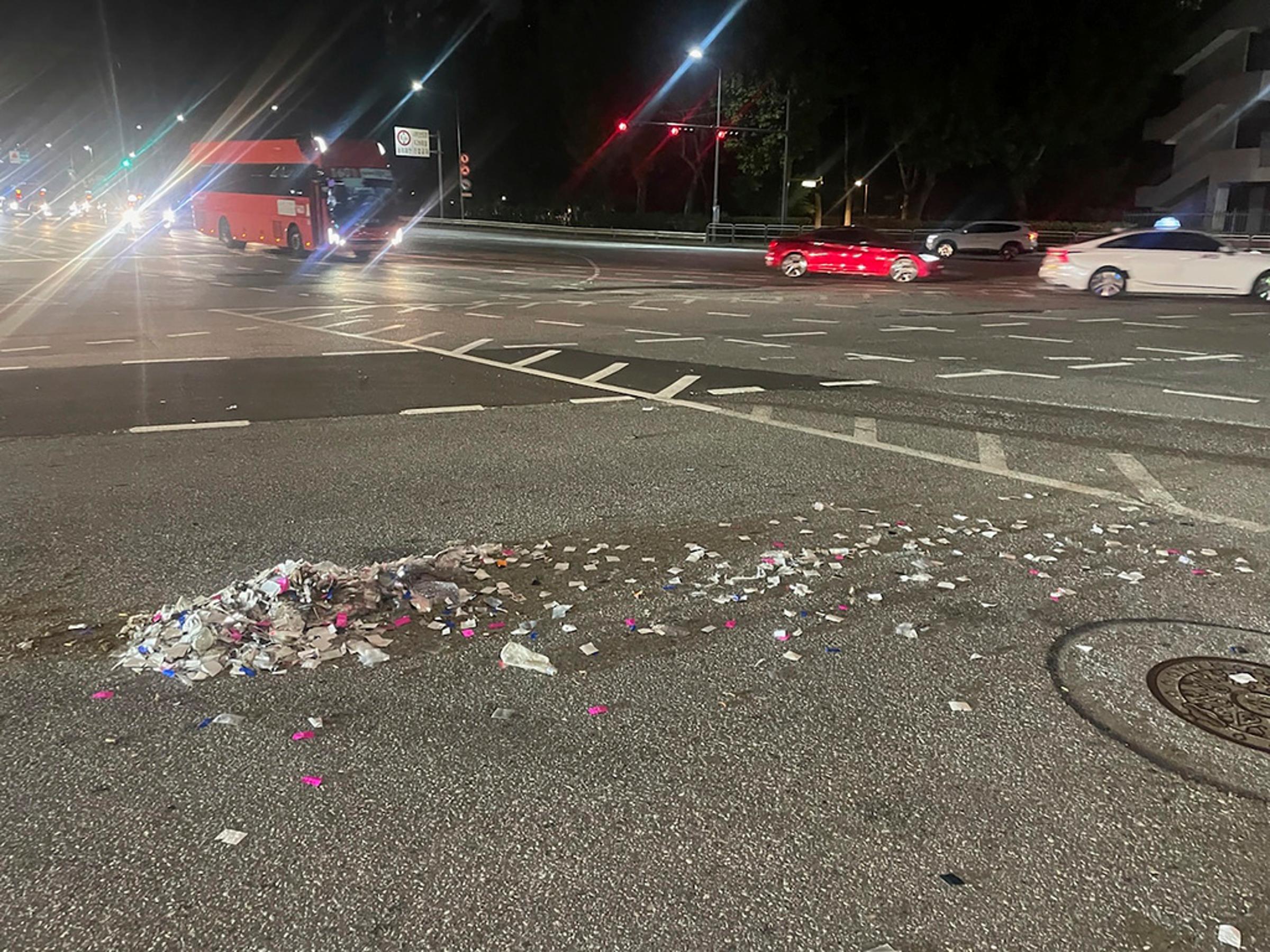 This photo provided by South Korea Defense Ministry, shows trash from a balloon presumably sent by North Korea, in Seoul, South Korea, Wednesday, May 29, 2024.
