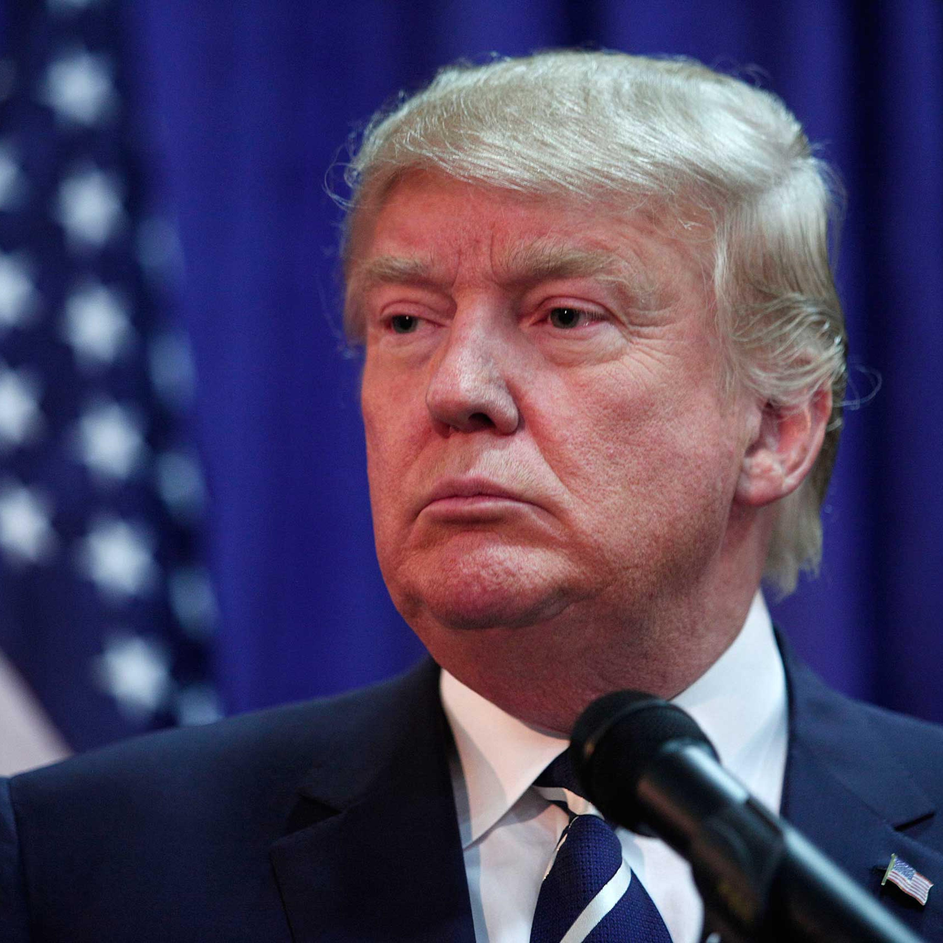 Donald Trump Addresses GOP Lincoln Day Event In Michigan