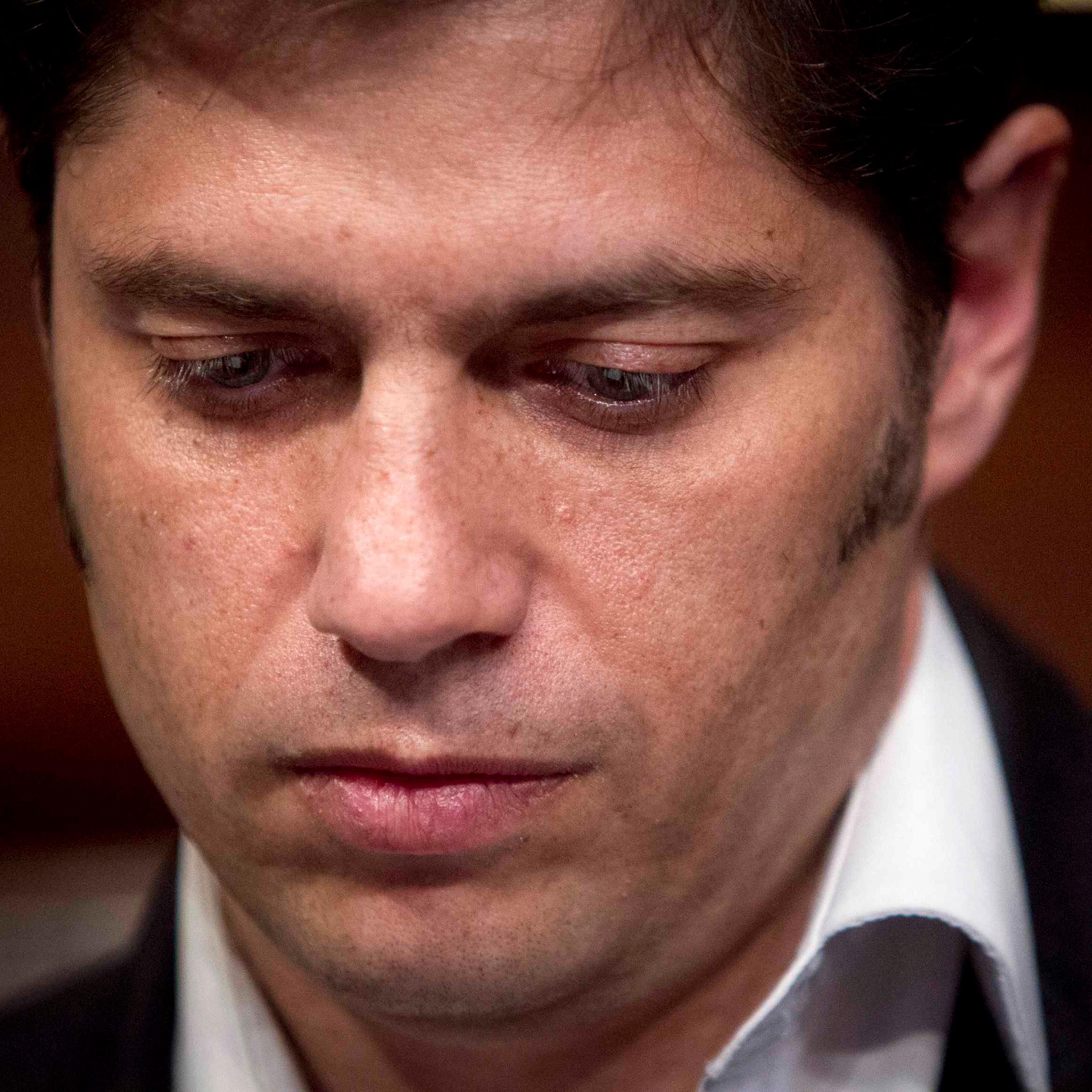 Argentina's Economy Minister Axel Kicillof speaks to the media at a press conference at the Argentine Consulate in New York, July 30, 2014. Economy Minister Axel Kicillof speaks to the media at a press conference at the Argentine Consulate in New York