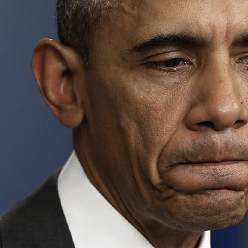 U.S. President Barack Obama delivers brief remarks at the White House on the recent violence taking place in Paris, France November 13, 2015 in Washington, DC.