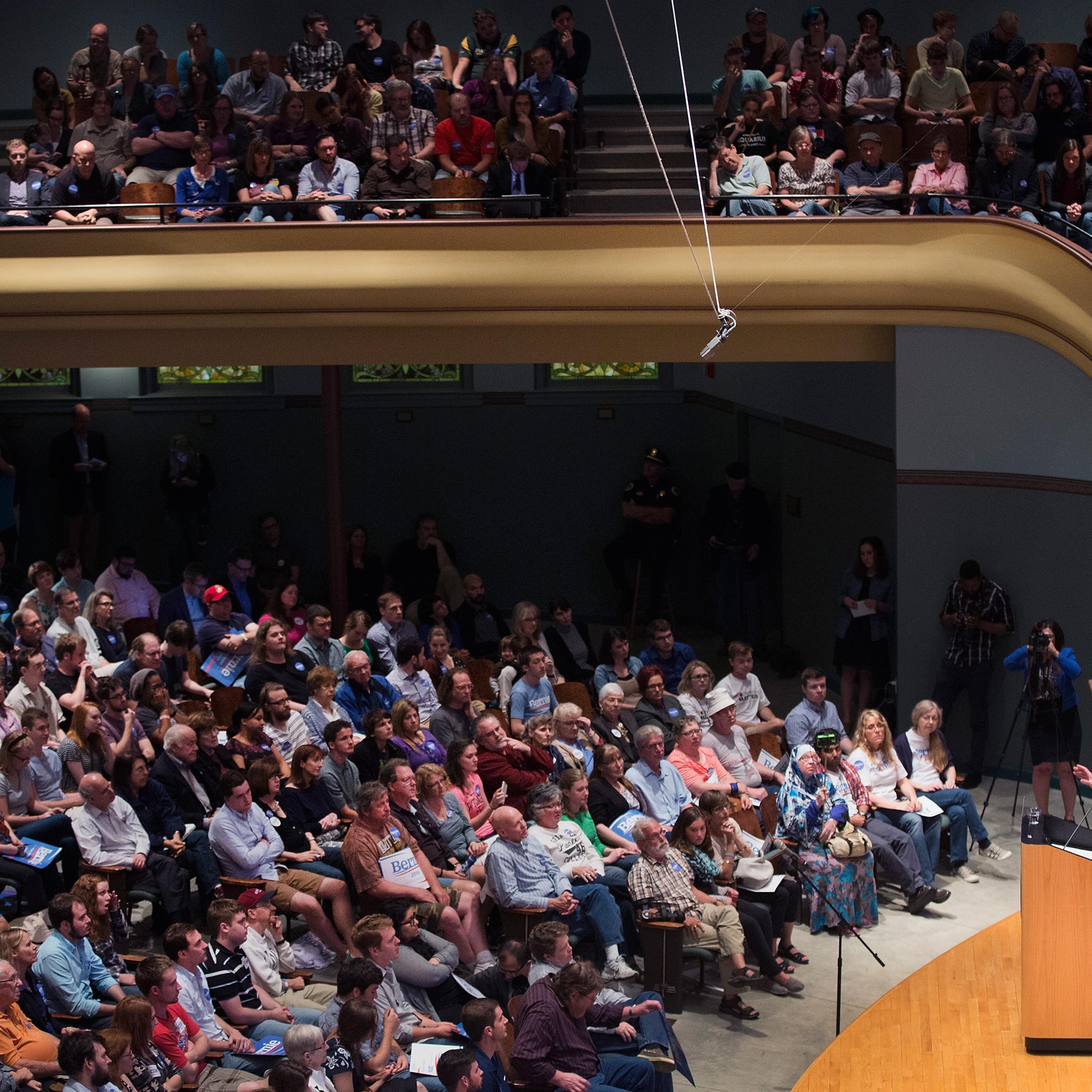 Democratic Candidate For President Bernie Sanders Campaigns In Iowa