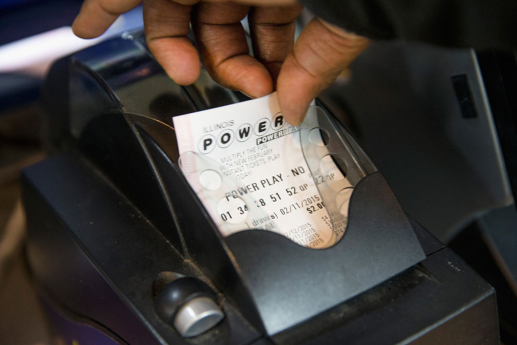 An estimated $450 million Powerball jackpot is up for grabs