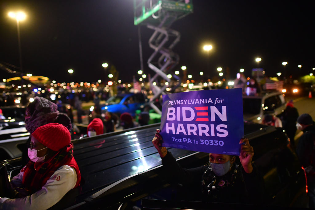 Kamala Harris Campaigns In Pennsylvania On Eve Of Election Day