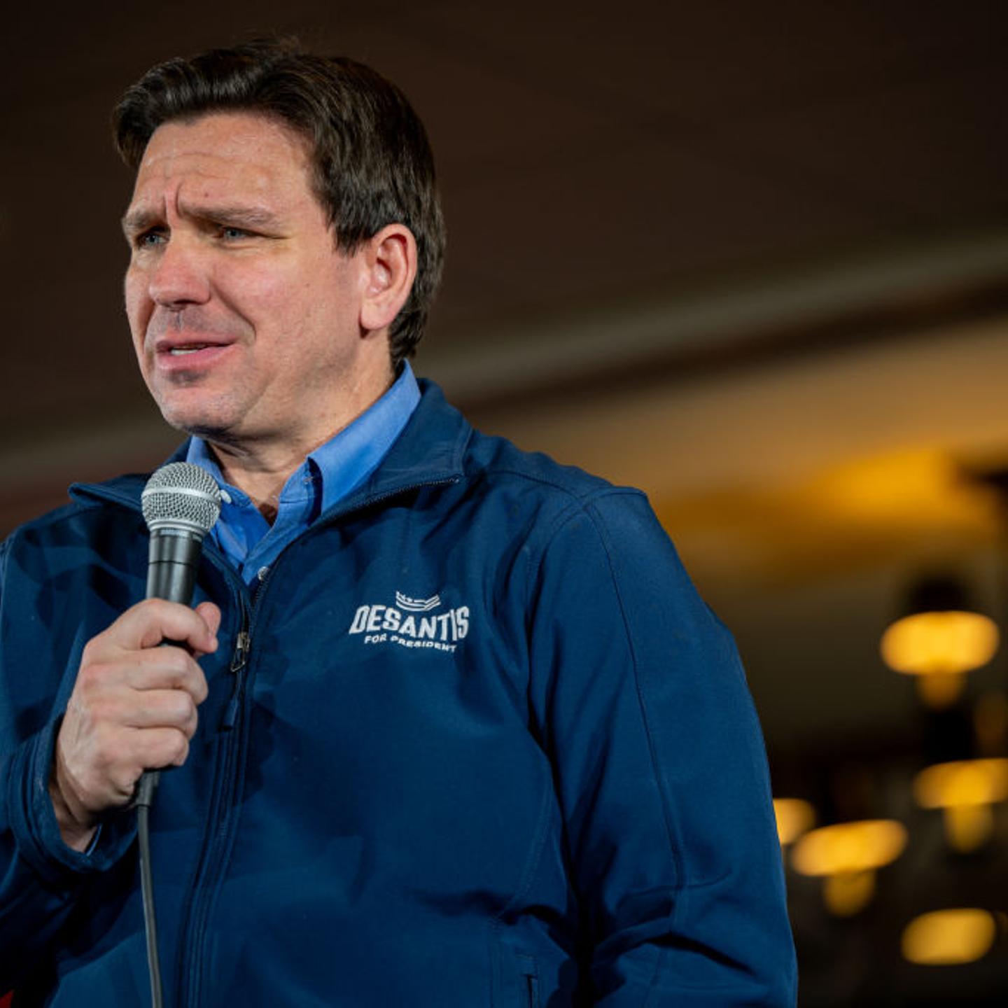 GOP Presidential Candidate Ron DeSantis Campaigns In New Hampshire