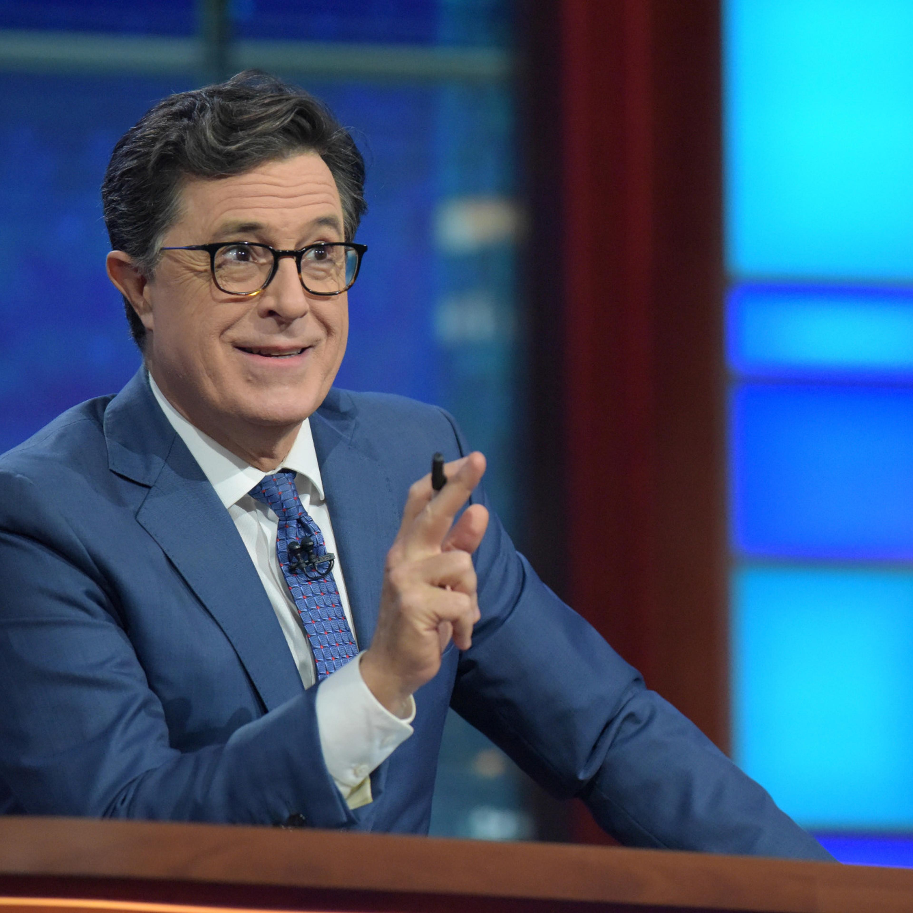 NEW YORK - OCTOBER 19: The Late Show with Stephen Colbert during Wednesday 's 10/19/16 taping in New York. (Photo by Scott Kowalchyk/CBS via Getty Images)