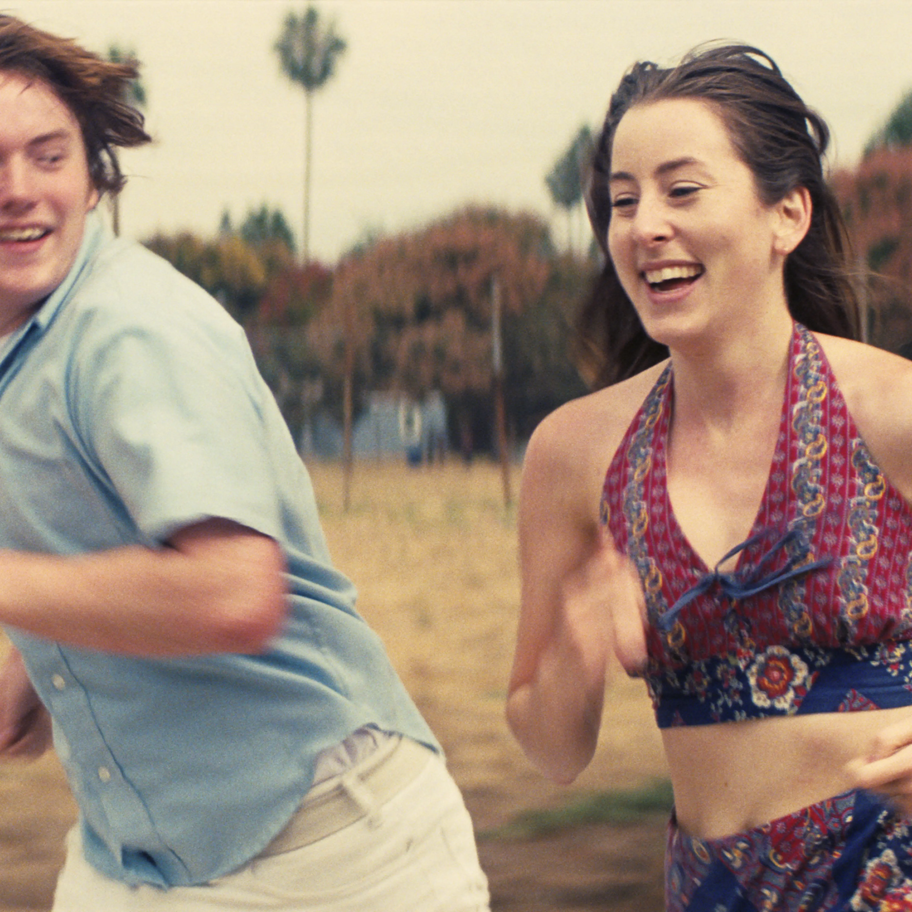 Cooper Hoffman and Alana Haim in Licorice Pizza.