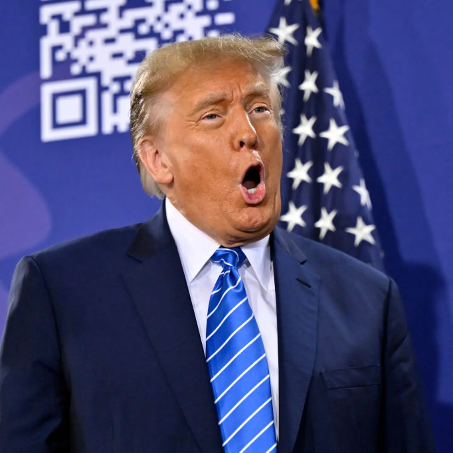 Former President Donald Trump Holds A Campaign Rally In Las Vegas