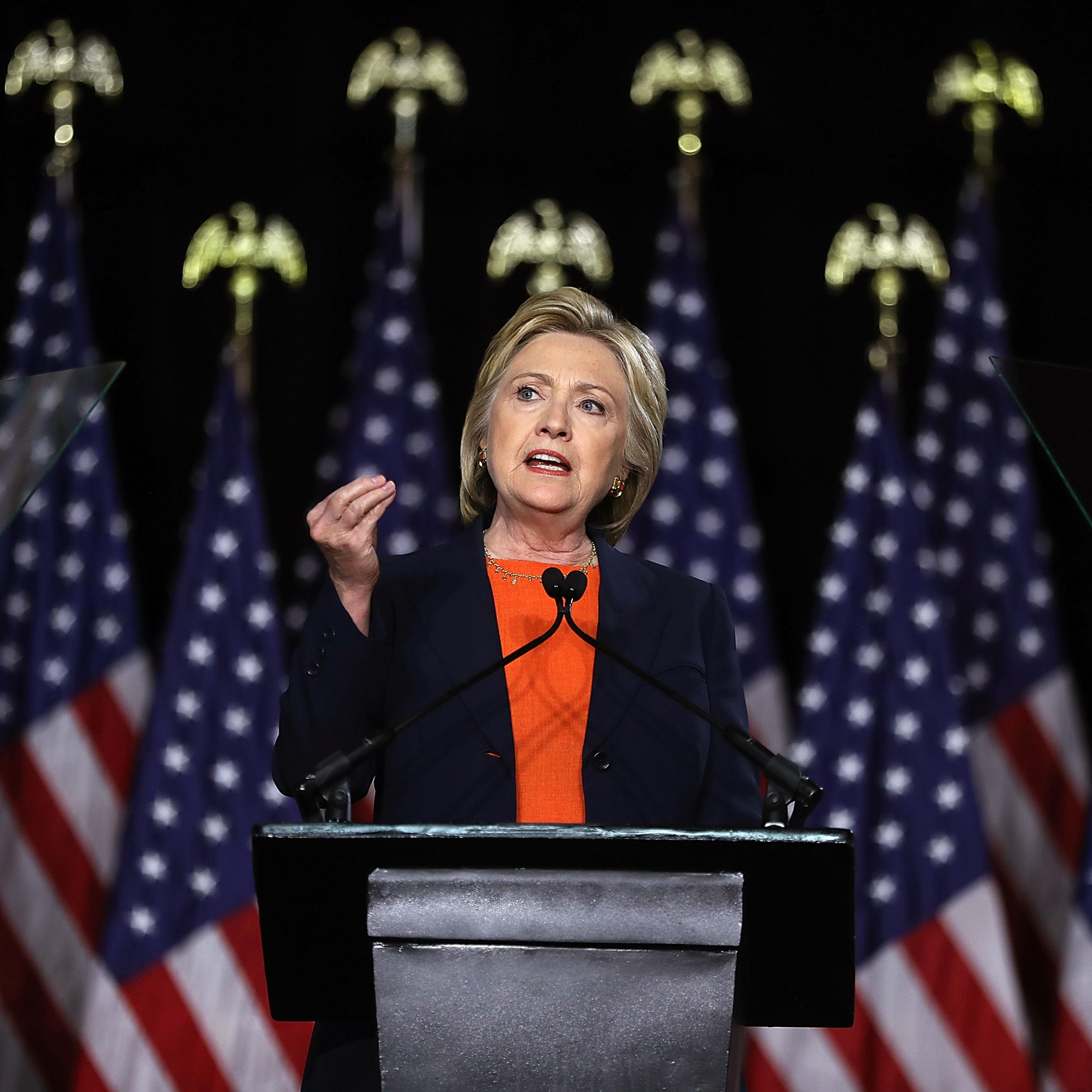 Hillary Clinton Delivers National Security Address In San Diego