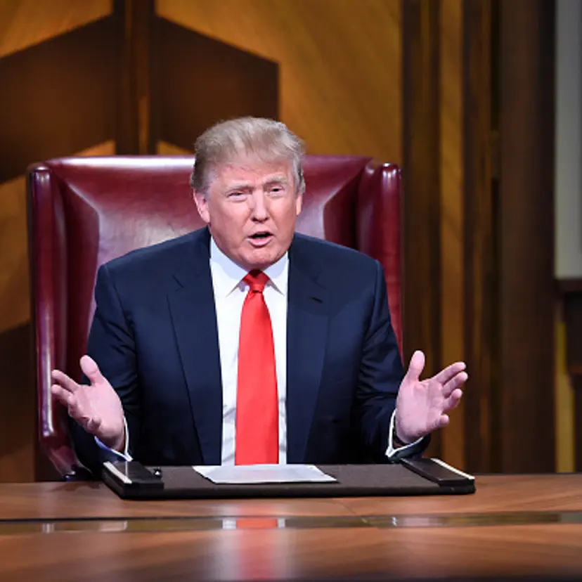 Donald Trump on a live finale of the television show "Celebrity Apprentice."