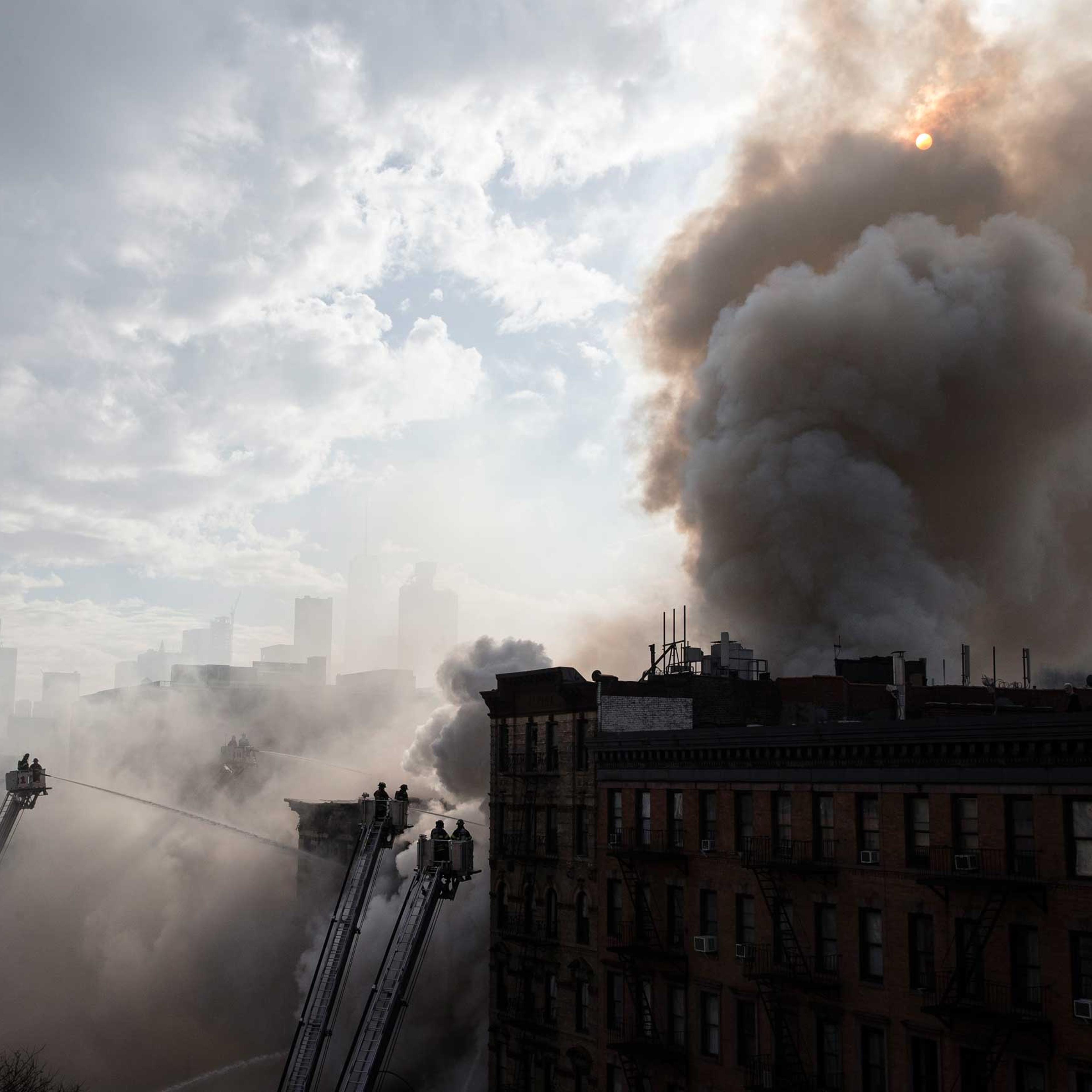 APTOPIX Building Collapse Manhattan
