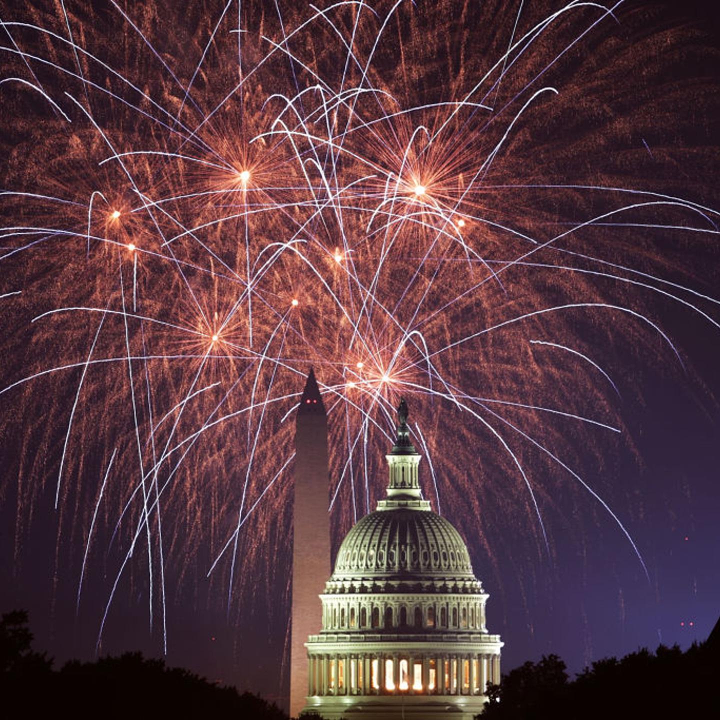 Fireworks Explode Over Nation's Capital In Celebration Of Independence Day