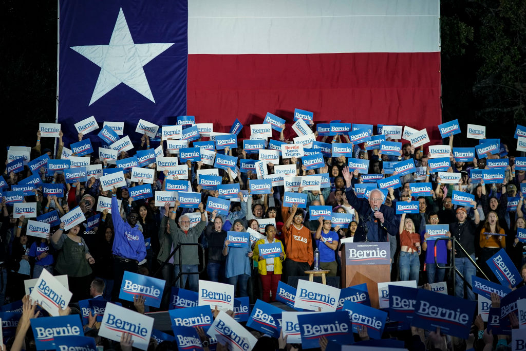 Democratic Presidential Candidate Sen. Bernie Sanders Campaigns In Texas