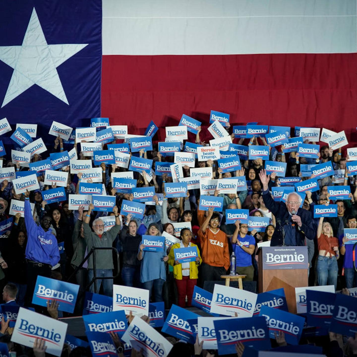 Democratic Presidential Candidate Sen. Bernie Sanders Campaigns In Texas