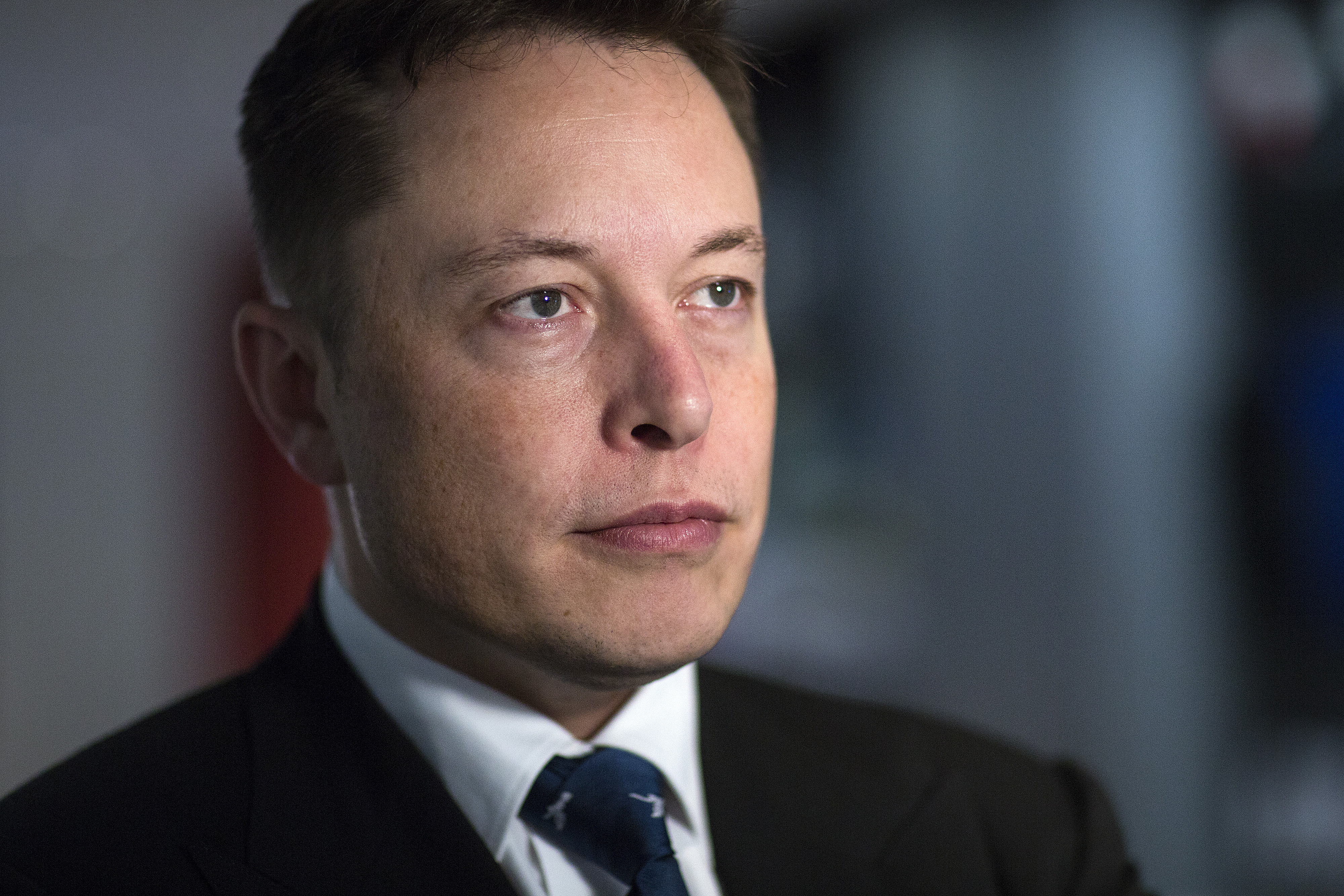 Elon Musk at the Tesla store at Westfield Stratford City retail complex in London, Oct. 24, 2013.