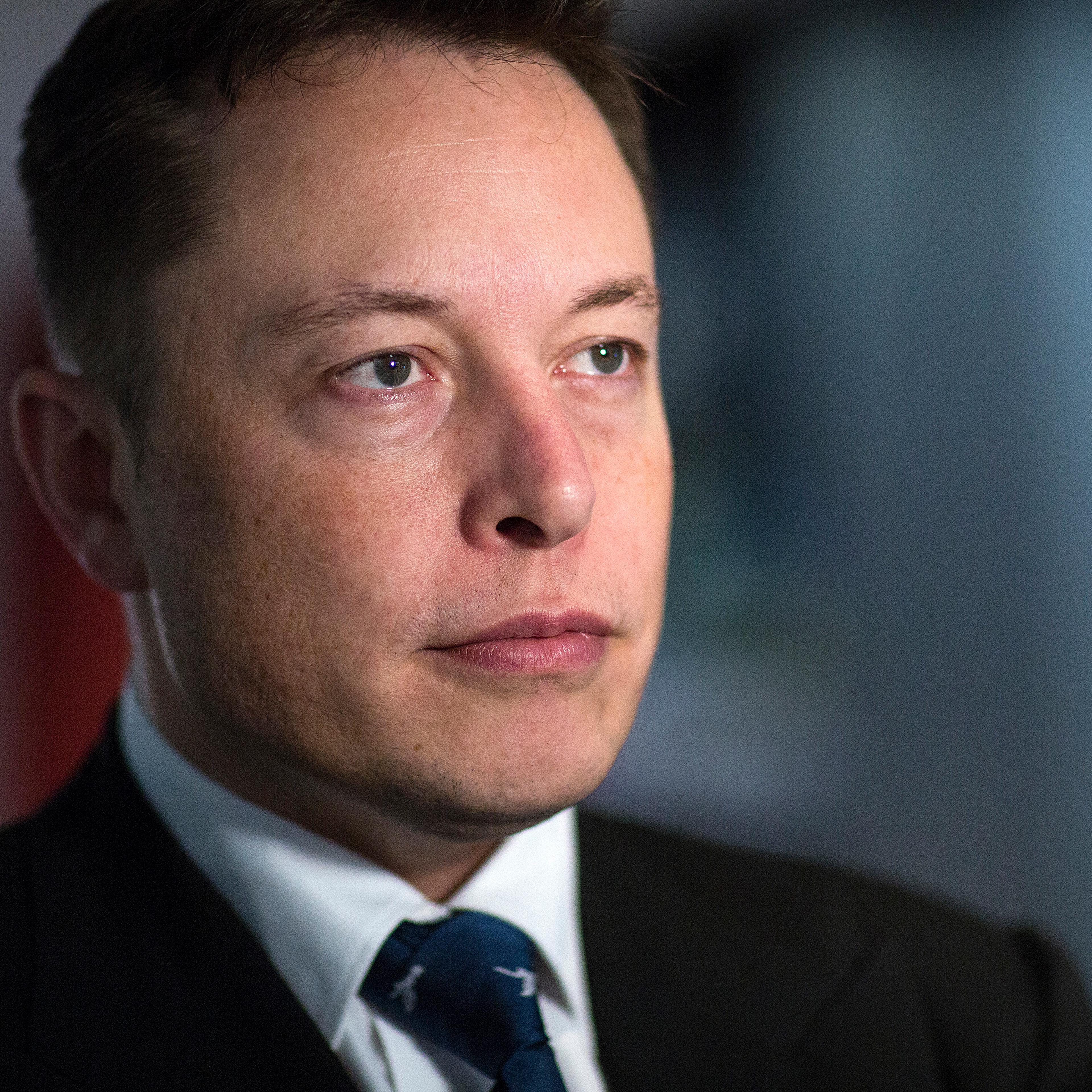 Elon Musk at the Tesla store at Westfield Stratford City retail complex in London, Oct. 24, 2013.