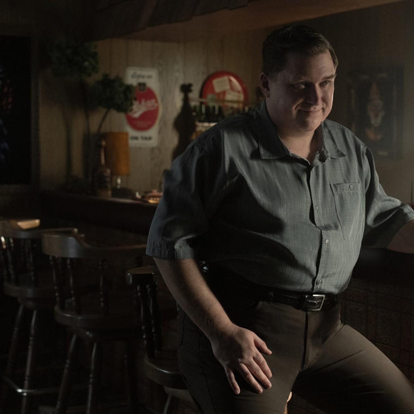 Michael Chernus as John Wayne Gacy in the Peacock drama Devil in Disguise: John Wayne Gacy