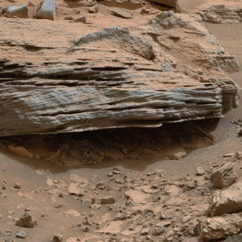 High-tide: layering in a Mars rock photographed by Curiosity suggests the movement of long-ago water