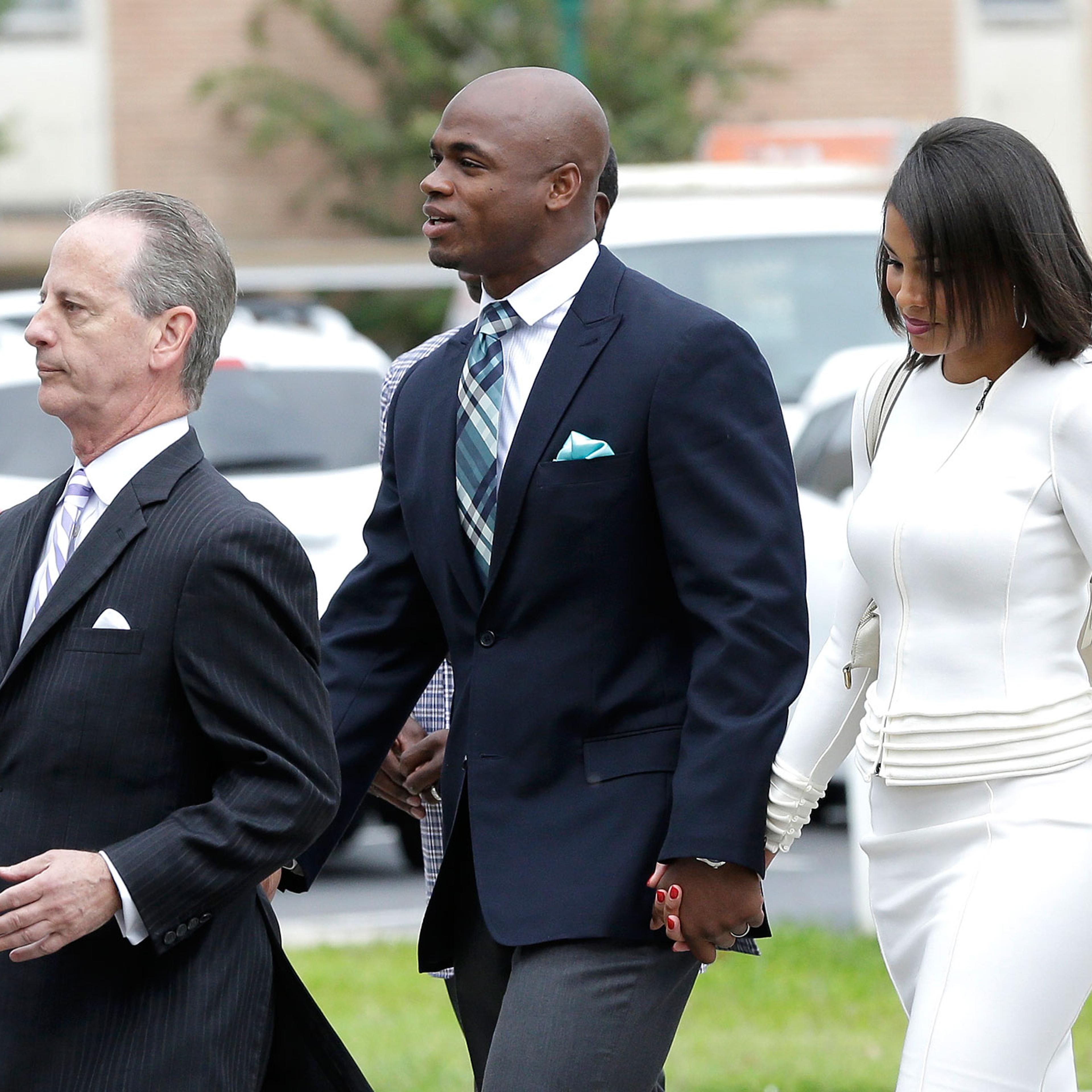 Adrian Peterson, Ashley Brown Peterson, Brian Wice