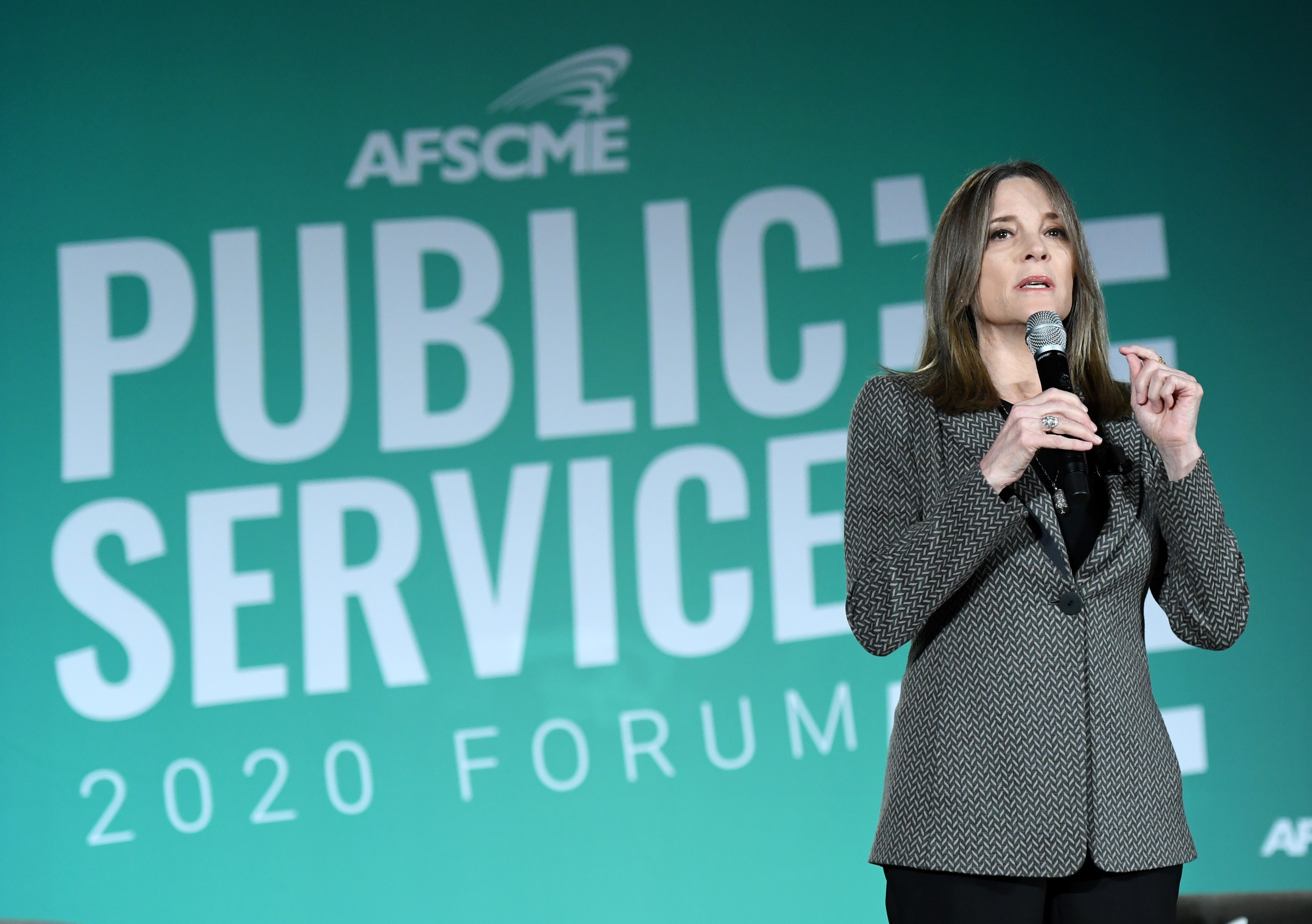 Democratic Presidential Candidates Attend Public Service Union Forum In Las Vegas
