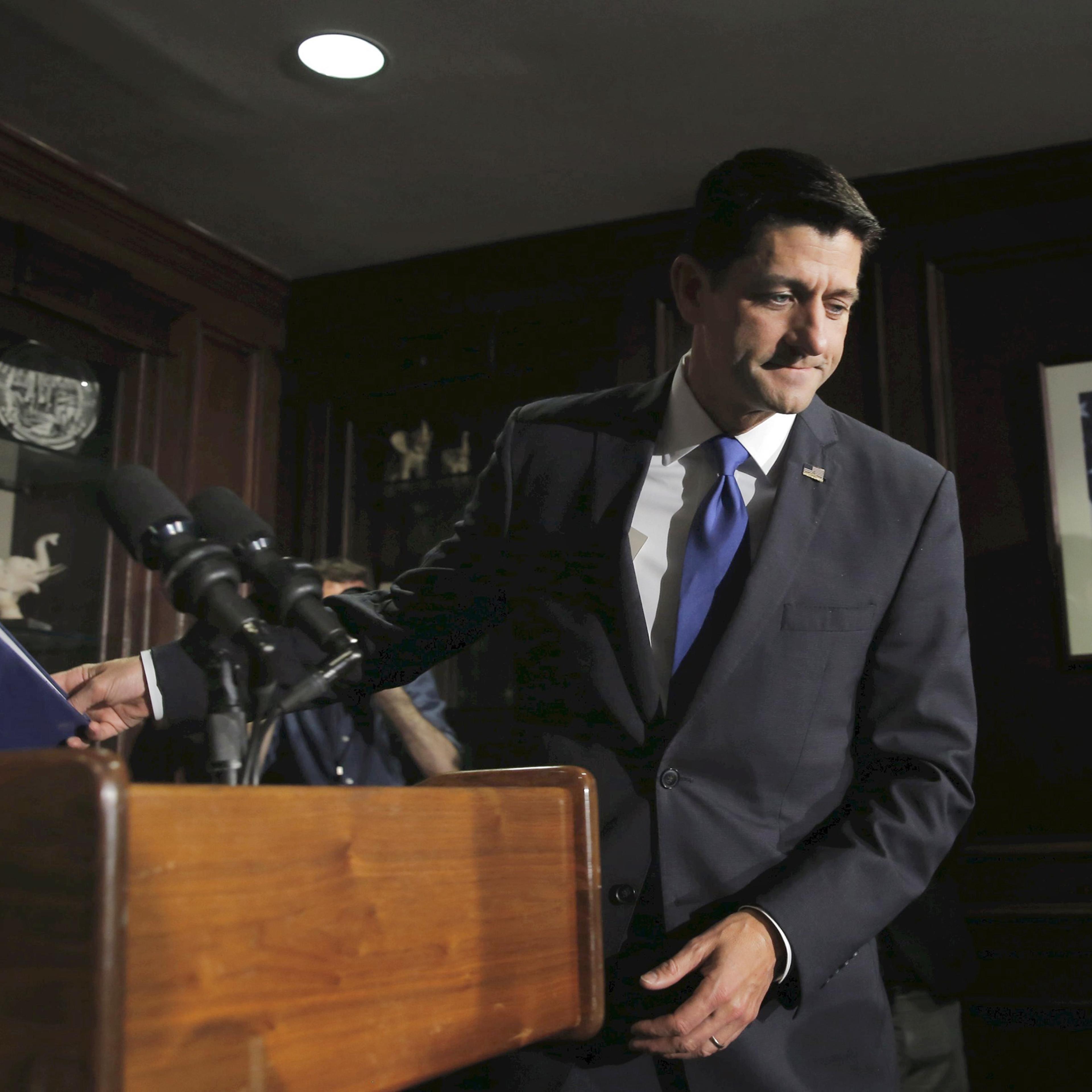 “Count me out,” said House Speaker Paul Ryan, discussing the ongoing race for the GOP nomination