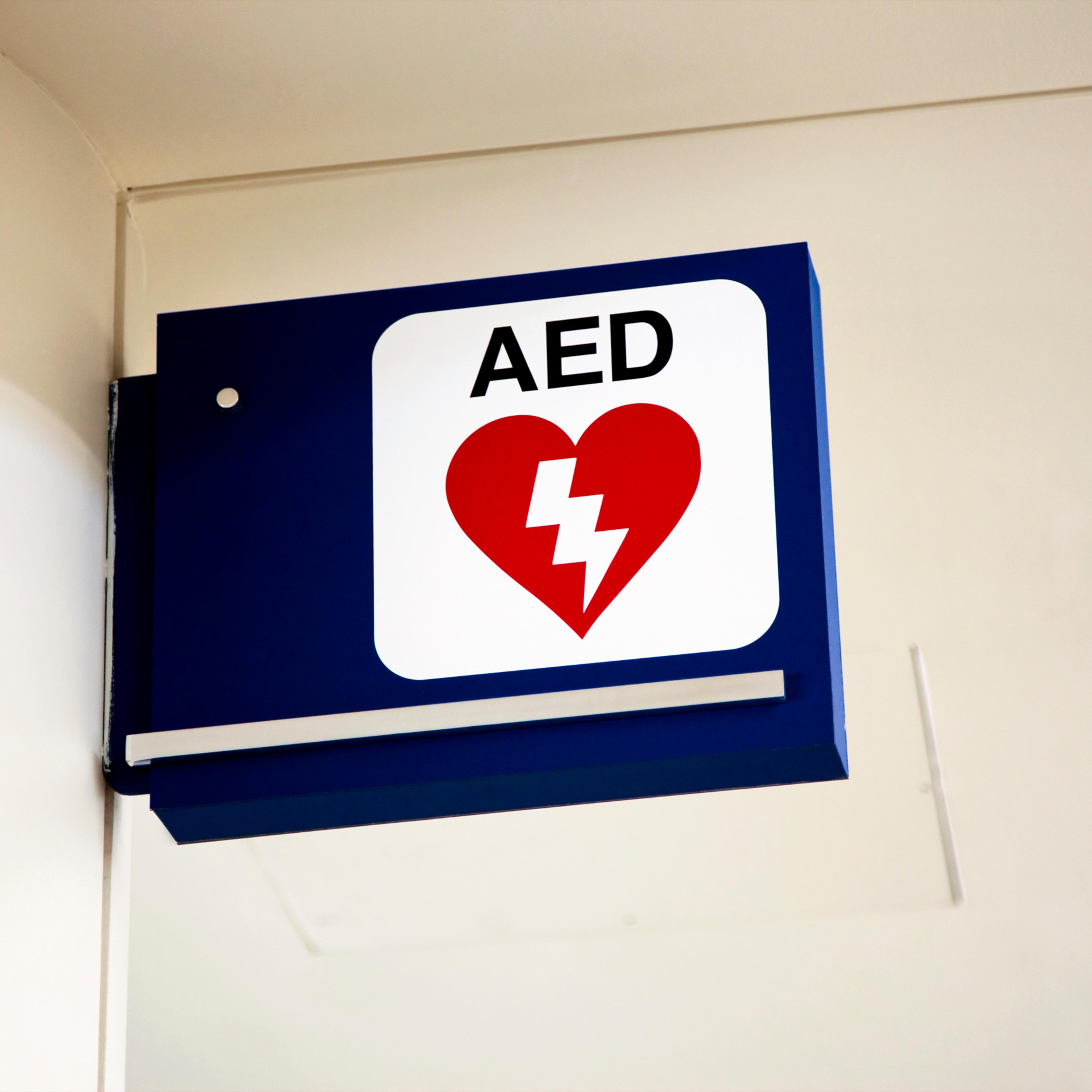 Defibrillator Sign - AED Automated External Defibrillation
