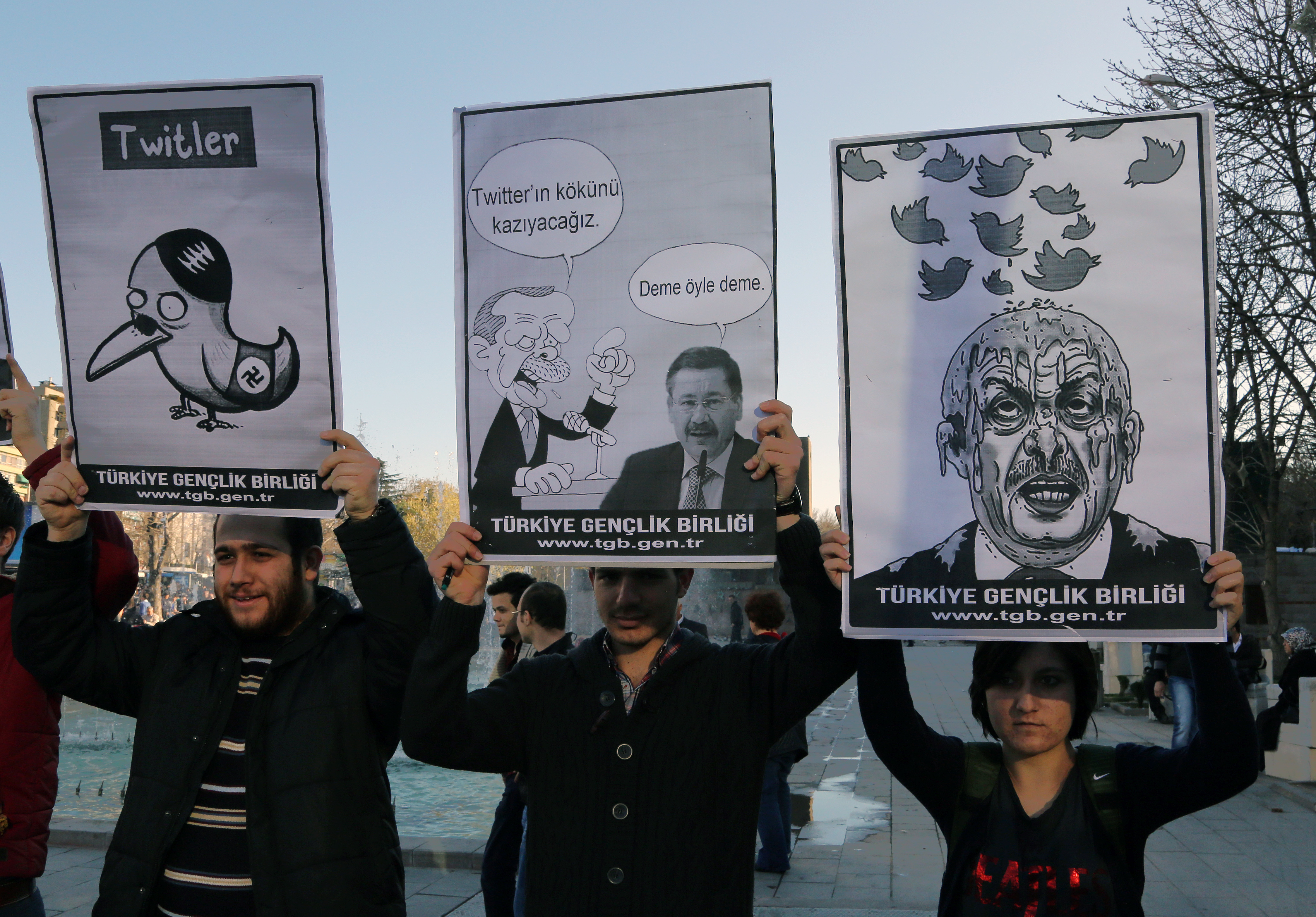 APTOPIX Turkey Twitter
