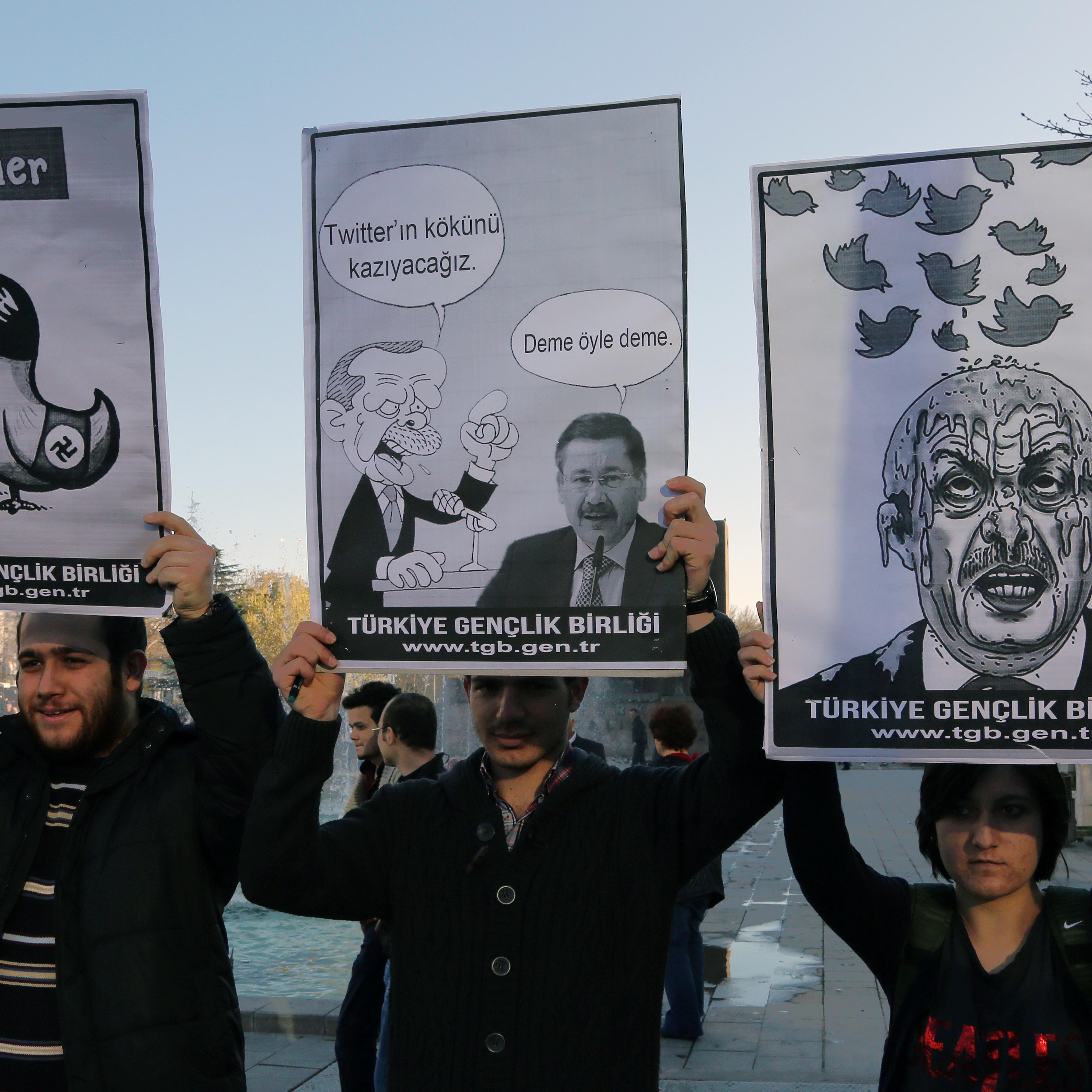 APTOPIX Turkey Twitter