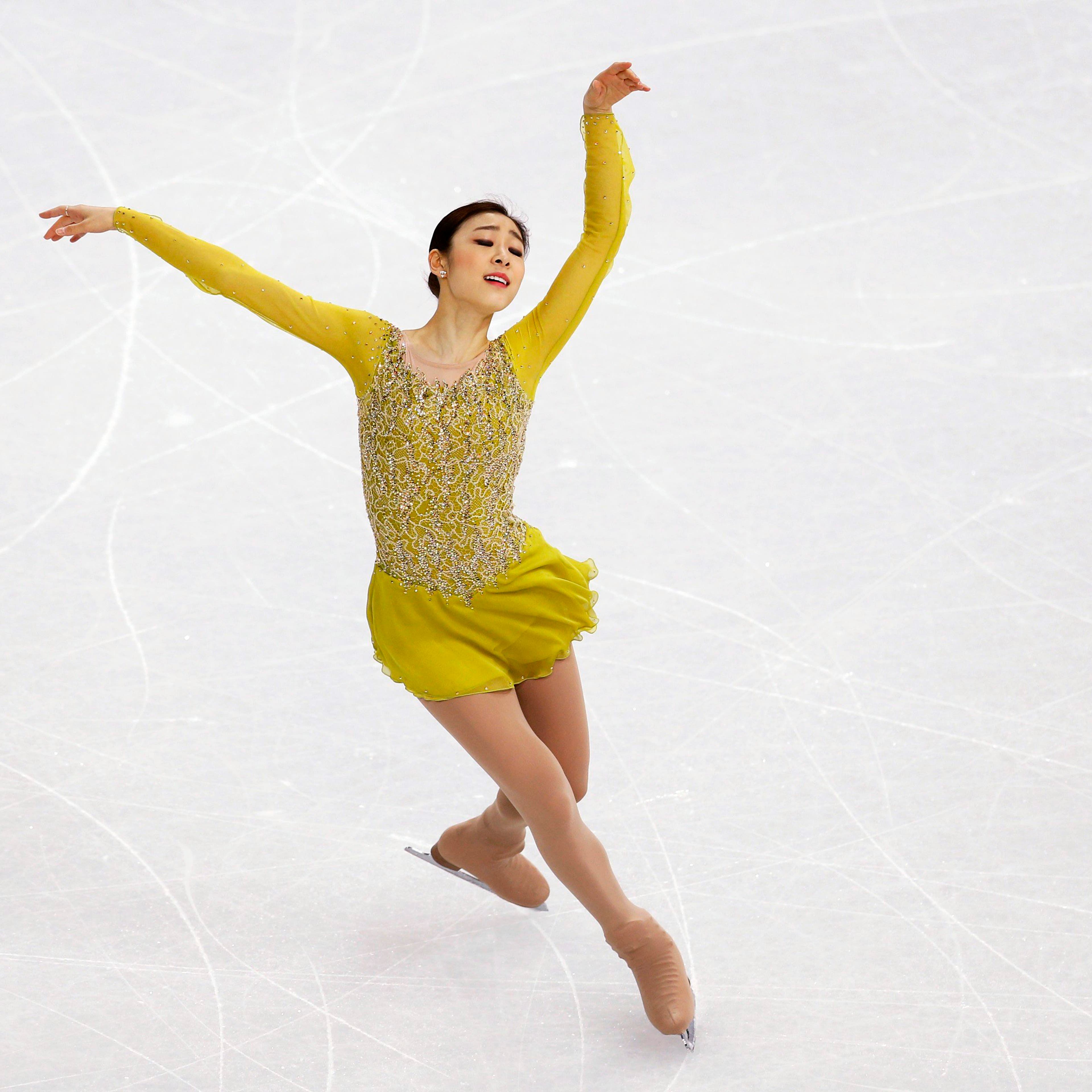 Korea's Yuna Kim competes during the Figure Skating Women's Short Program.