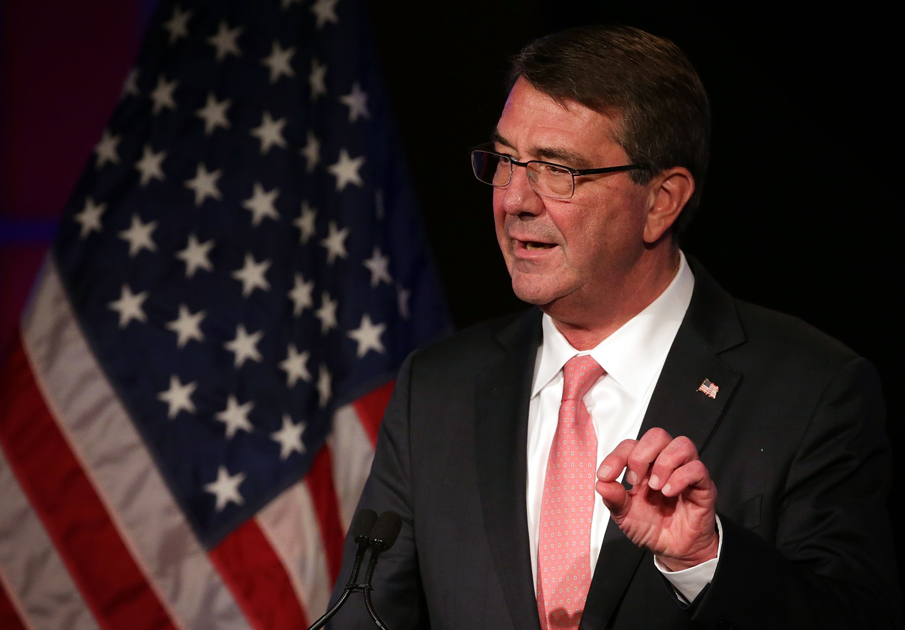 Defense Secretary Ash Carter Speaks At George Washington University