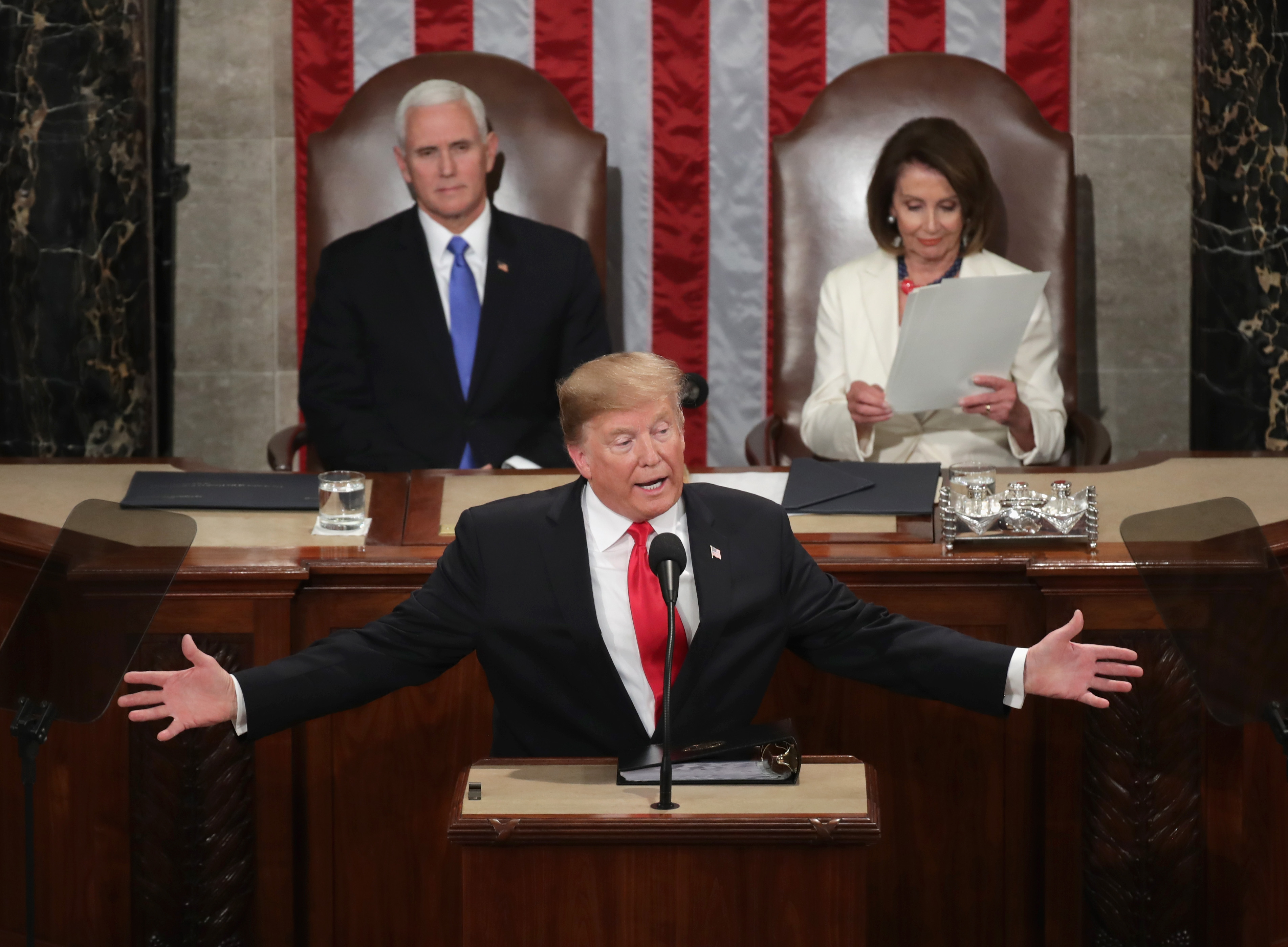 President Trump Delivers State Of The Union Address To Joint Session Of Congress