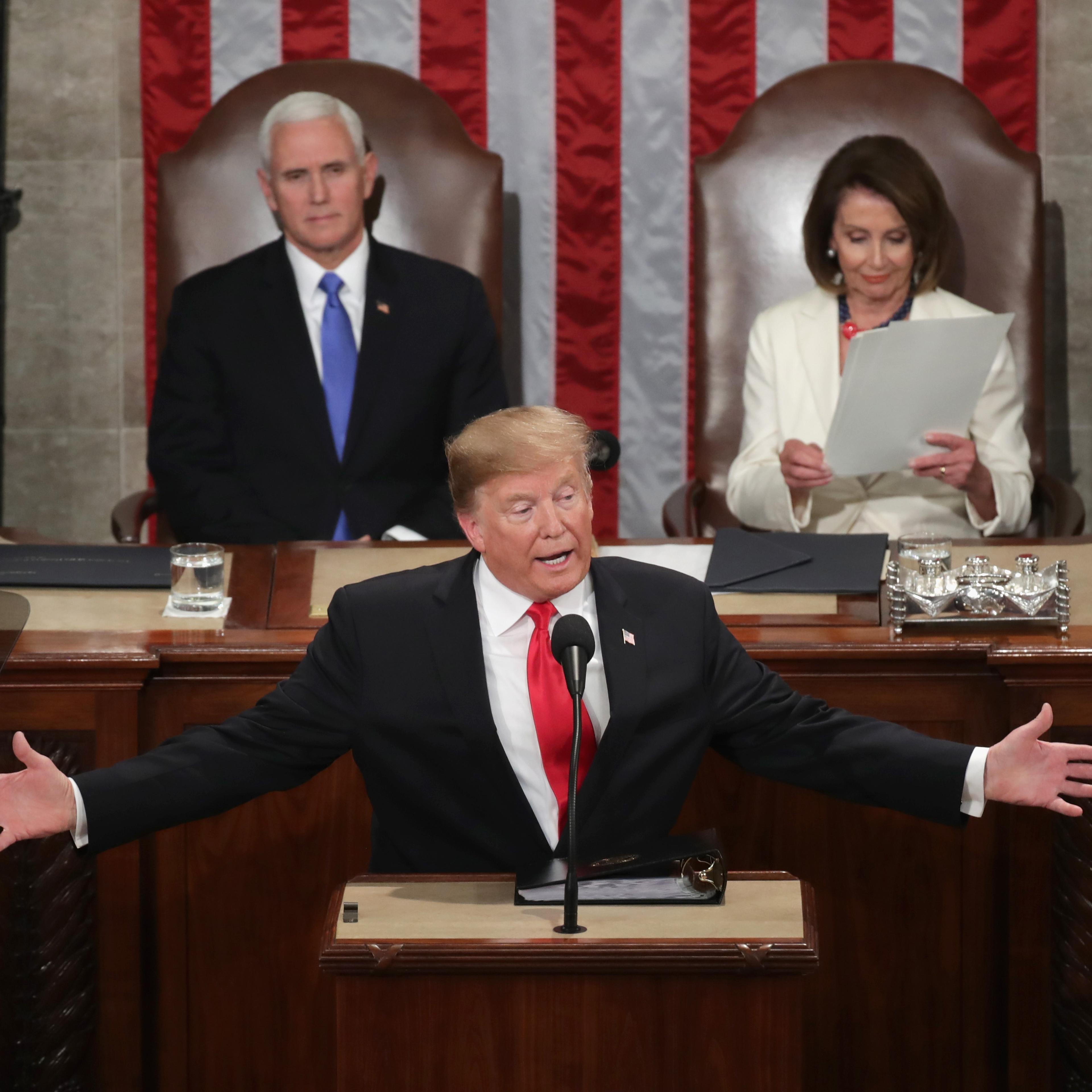 President Trump Delivers State Of The Union Address To Joint Session Of Congress