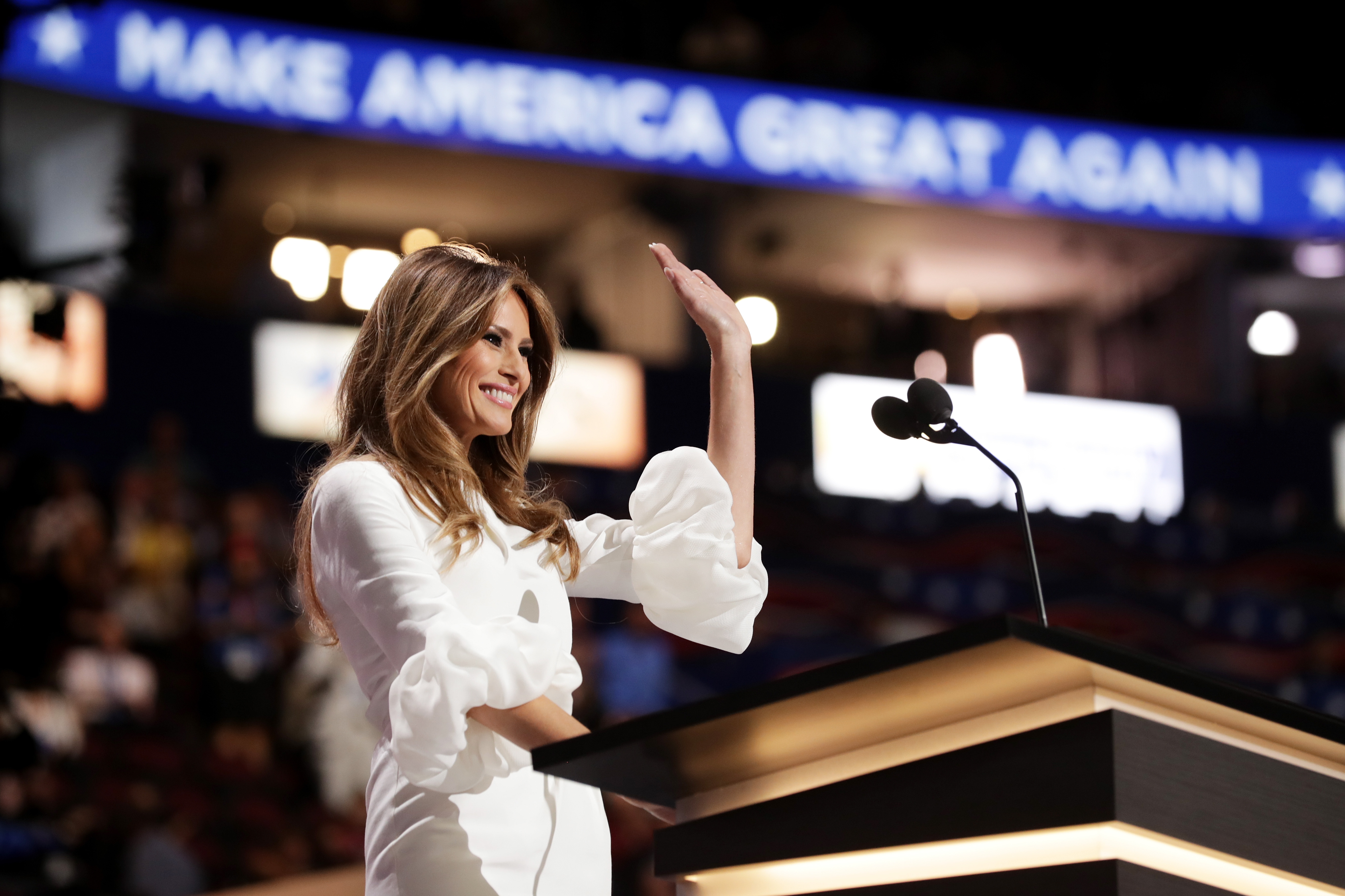 melania trump live stream speech PA