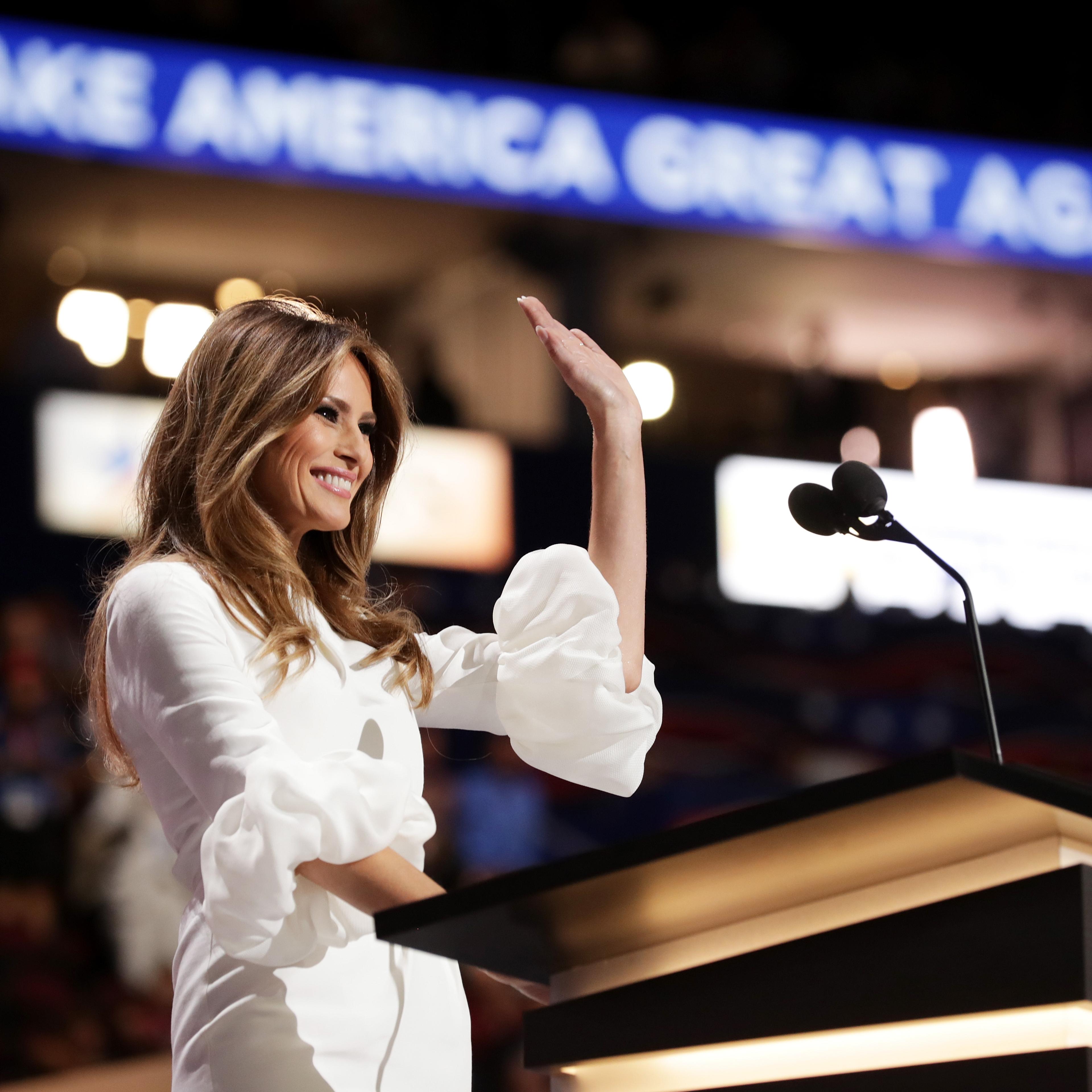 melania trump live stream speech PA