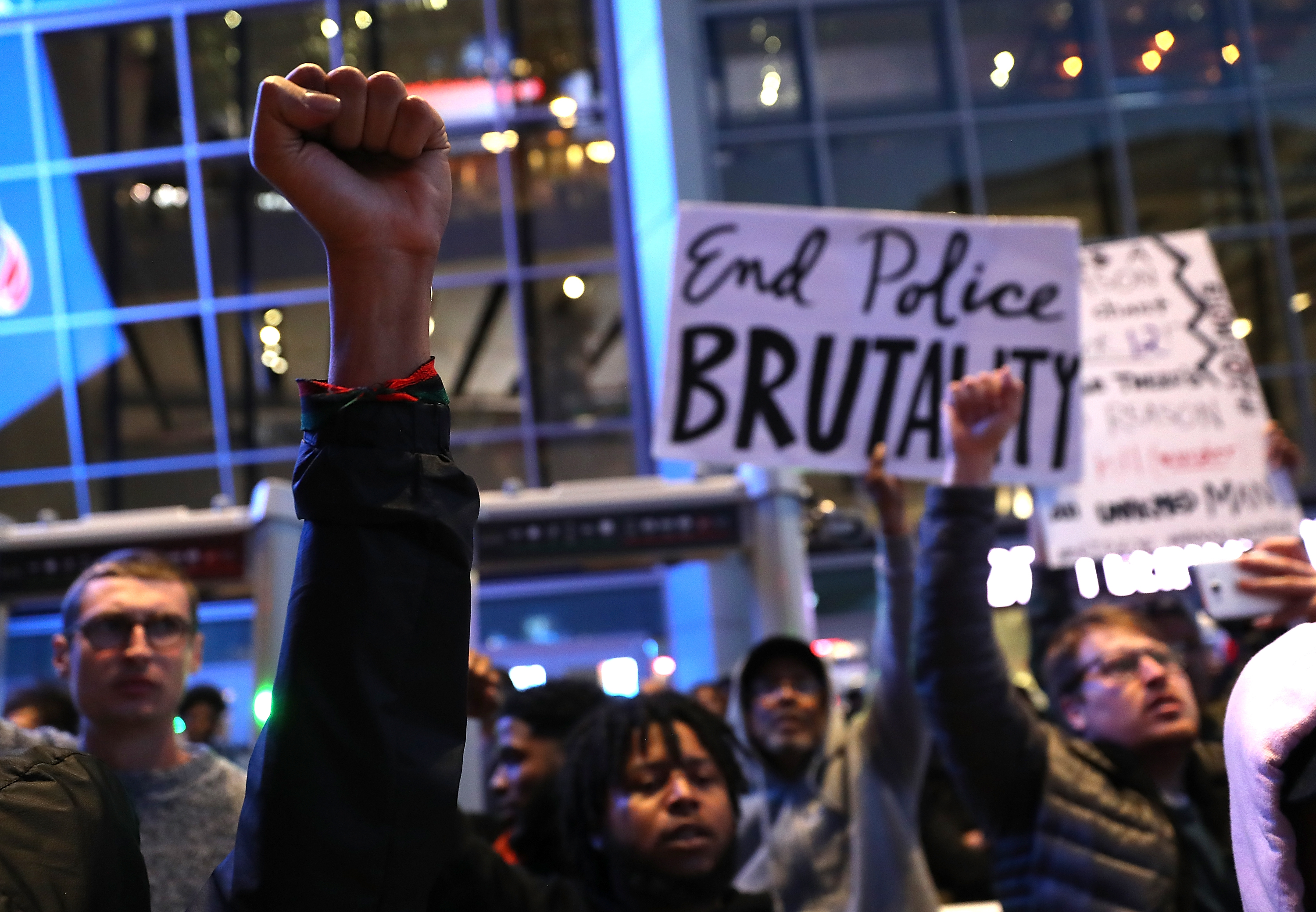 Demonstrators Protest Against Recent Sacramento Police Shooting Of Unarmed Black Man
