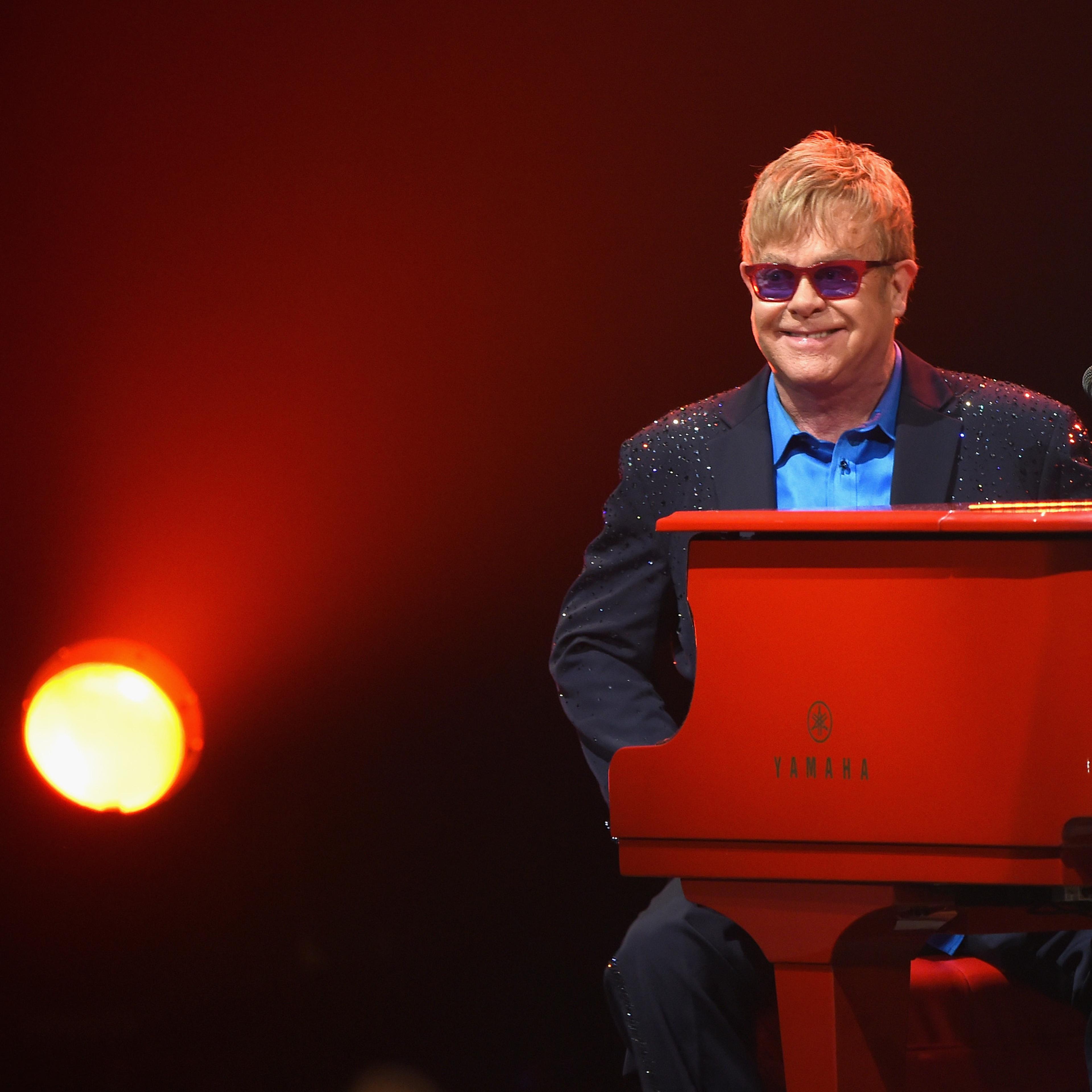 Elton John performed songs from his new album Wonderful Crazy Night as well as classic hits, on Jan. 13, 2016 at the Wiltern in Los Angeles.